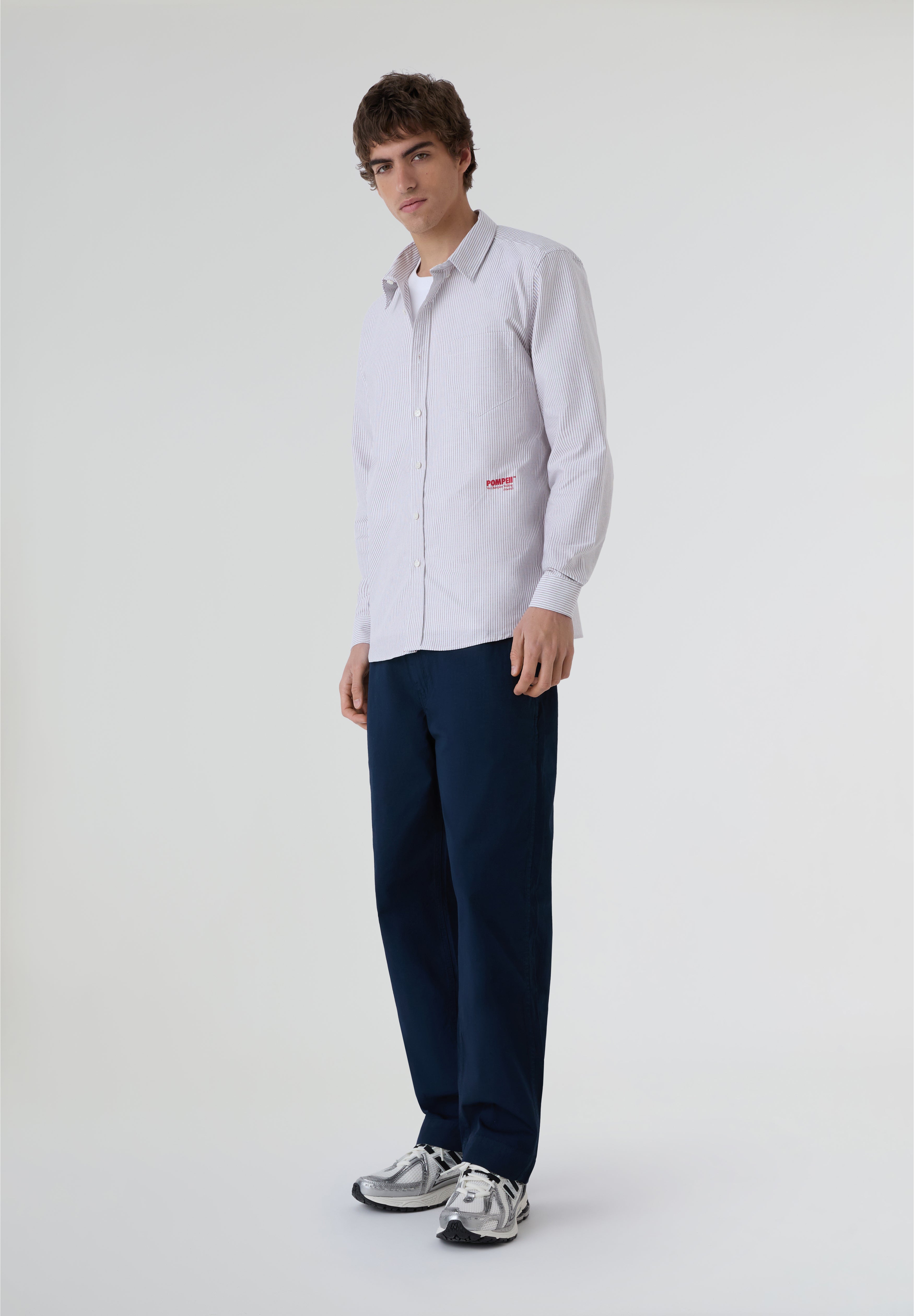 POMPEII BRAND | CAMISA WINE OXFORD