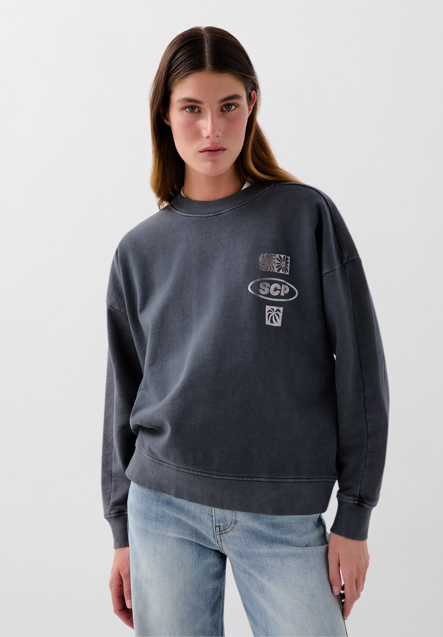 SUDADERA LAVADA PRINT