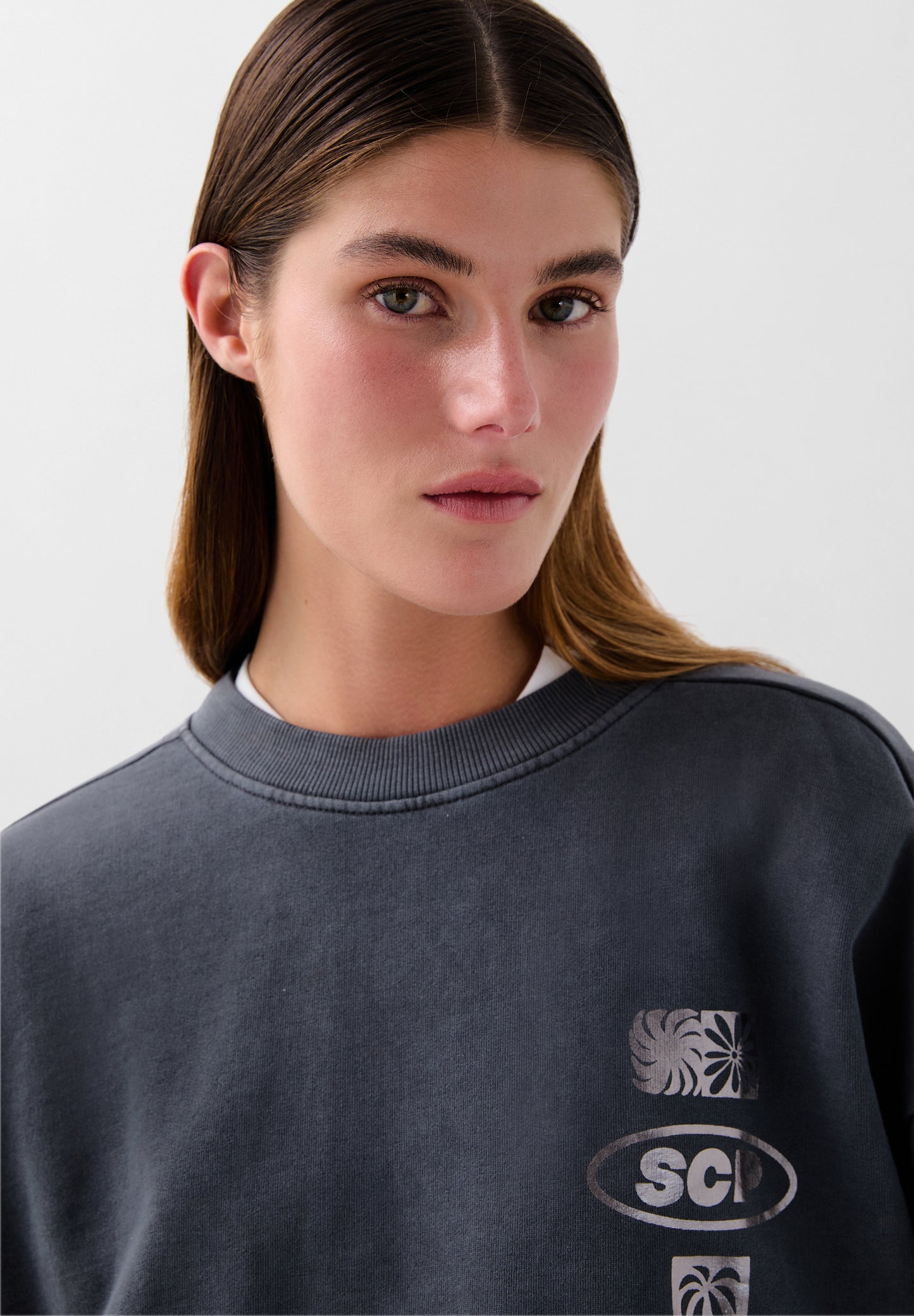 SUDADERA LAVADA PRINT