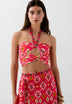 TOP ESTAMPADO ÉTNICO CUENTAS