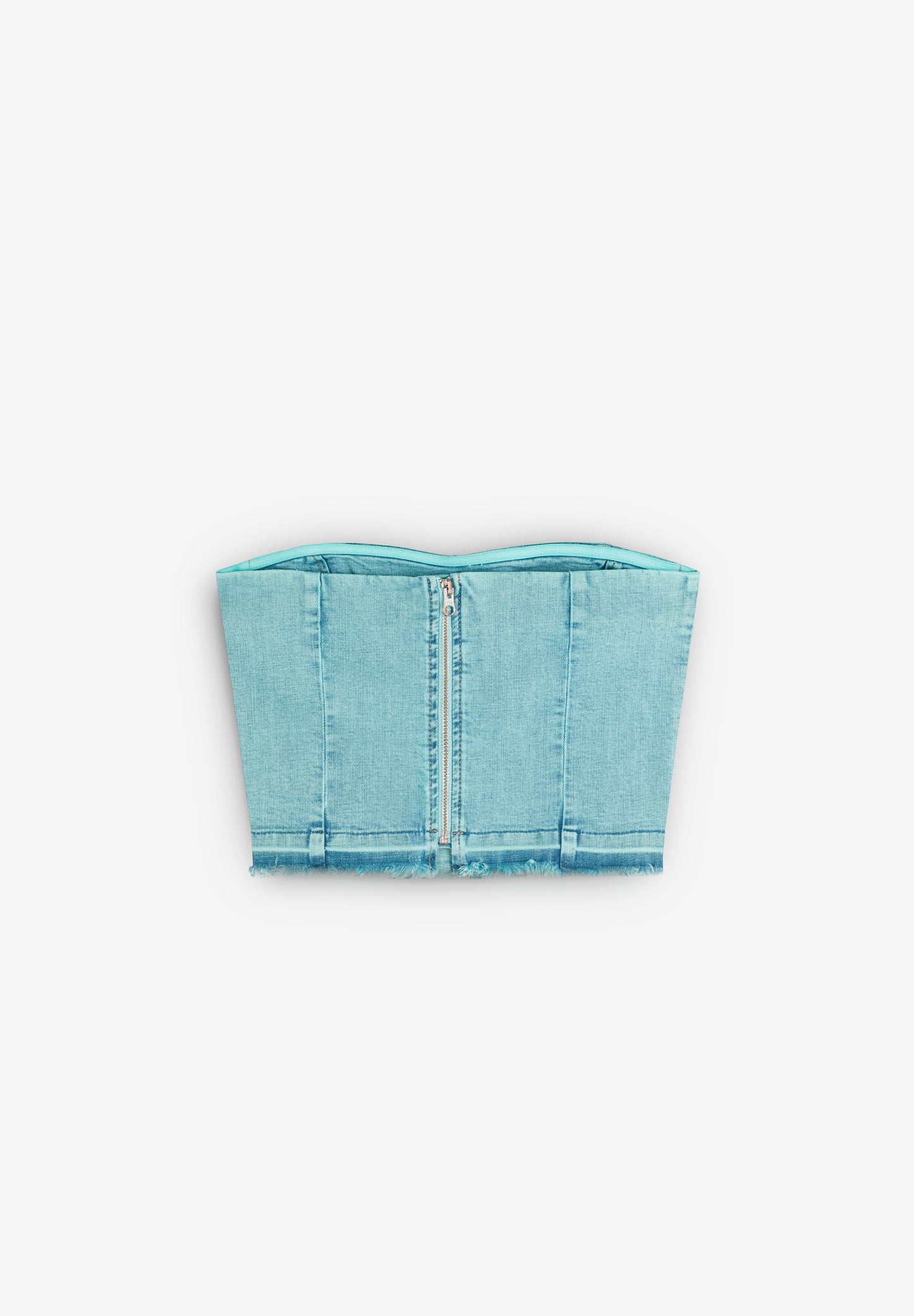 SCQUES CORSE DENIM TOP