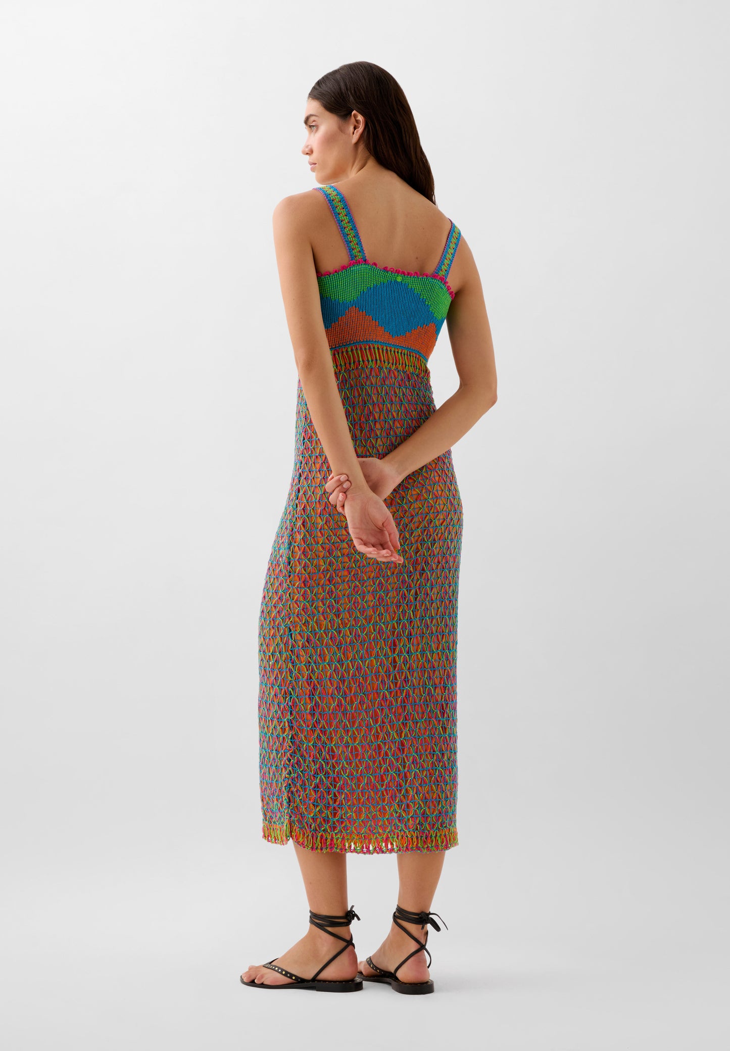 VESTIDO CROCHET MULTICOLOR