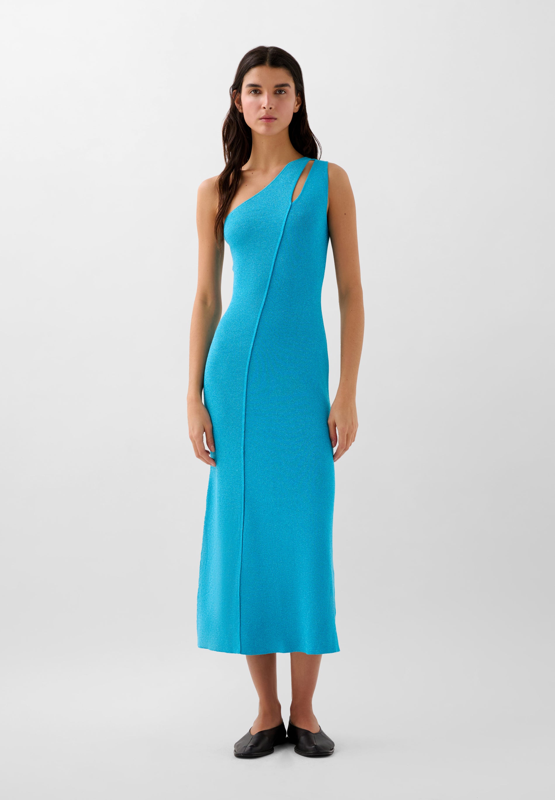 VESTIDO PUNTO LUREX BICOLOR