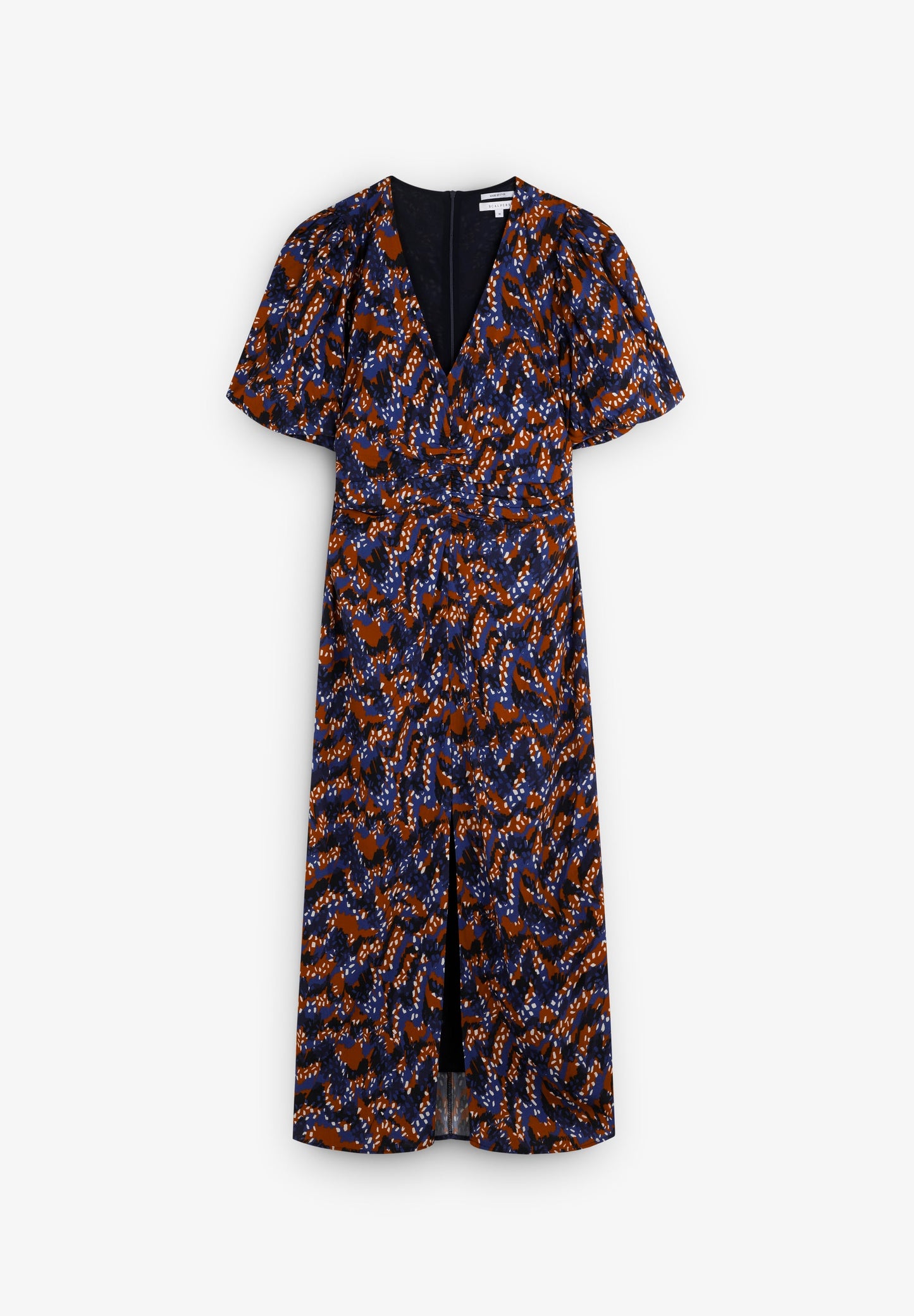 VESTIDO PRINT FRUNCE FRONTAL