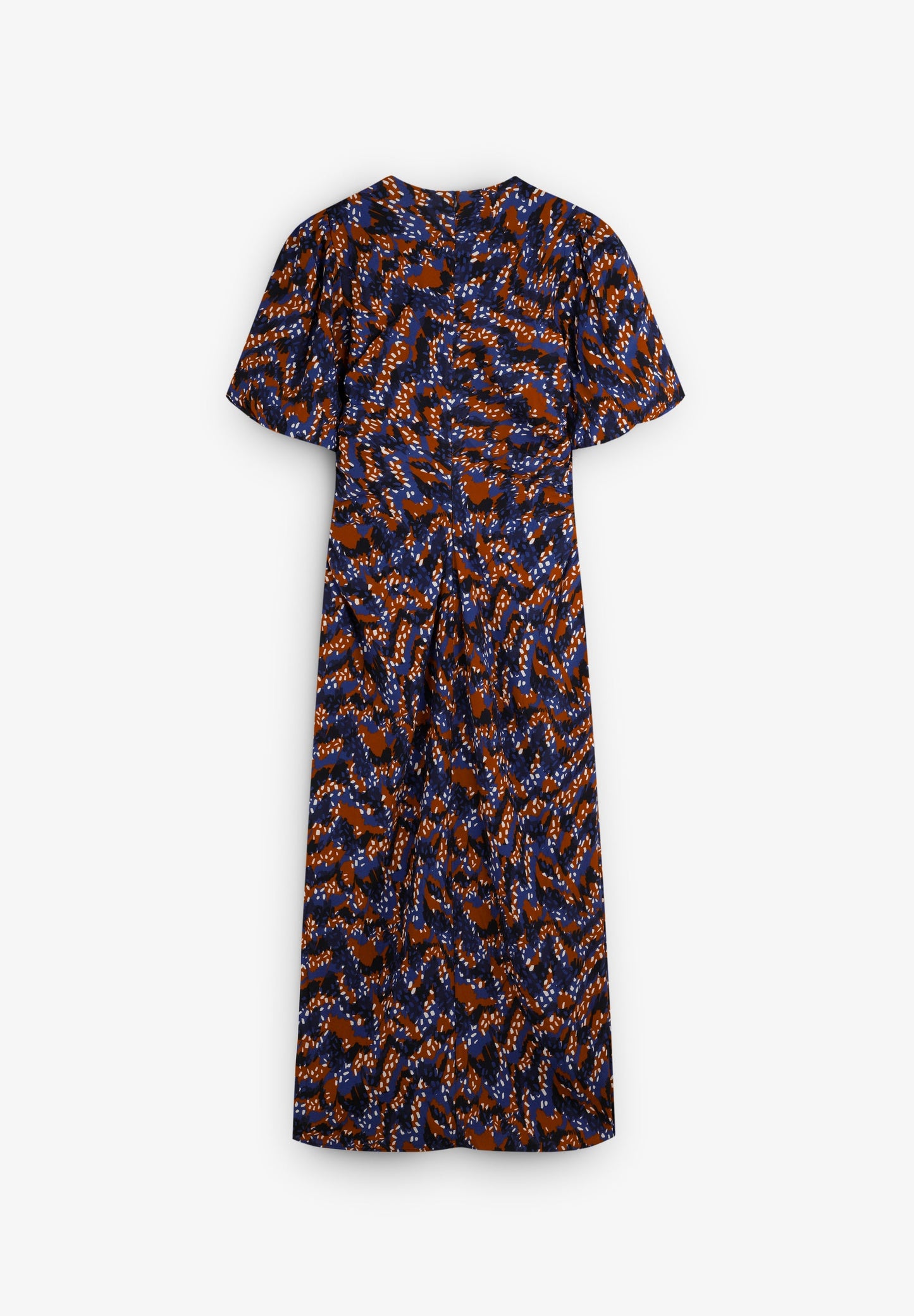 VESTIDO PRINT FRUNCE FRONTAL