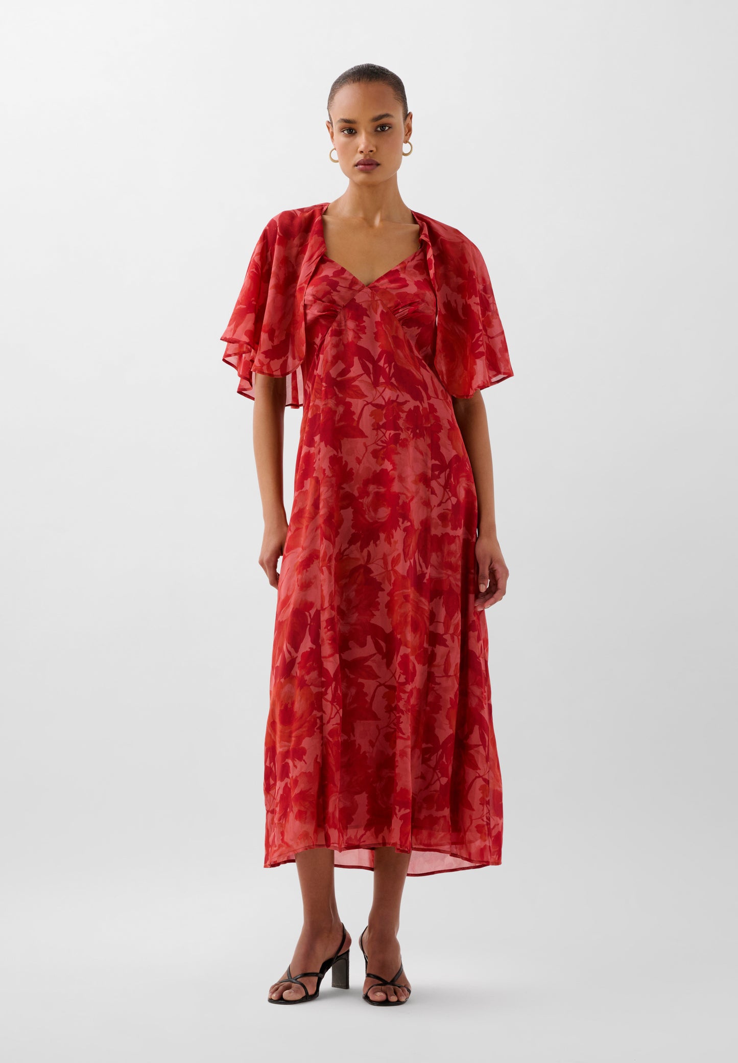 VESTIDO ESTAMPADO FLUIDO CAPA