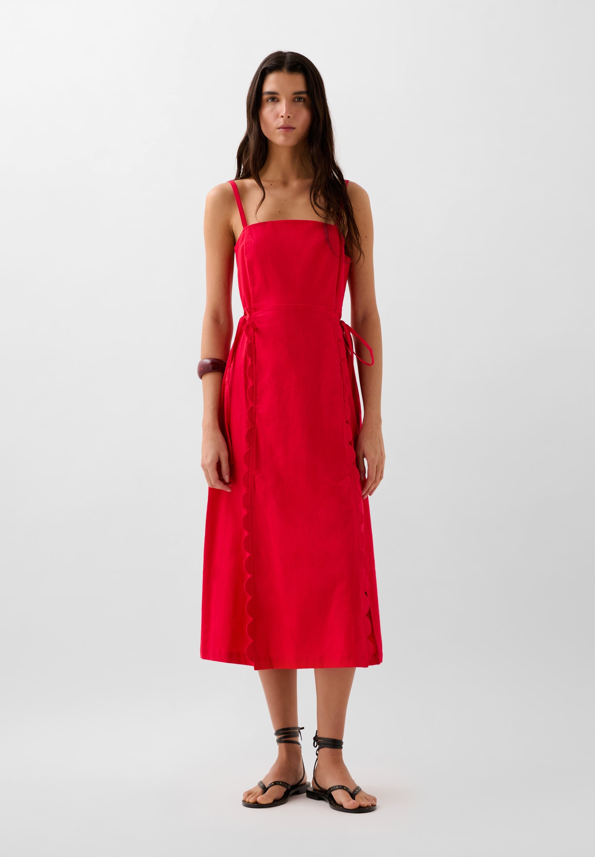 VESTIDO ABERTURA LAZOS