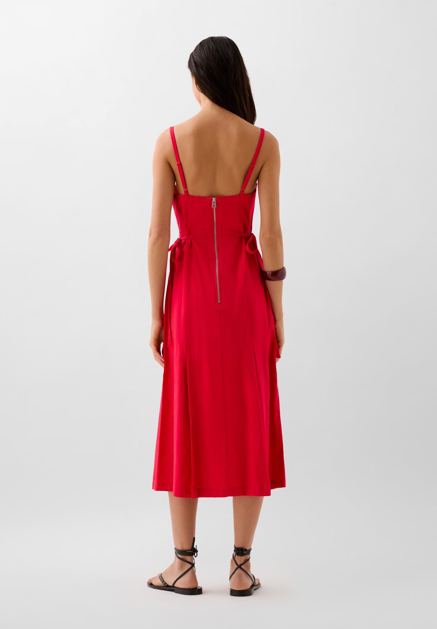 VESTIDO ABERTURA LAZOS