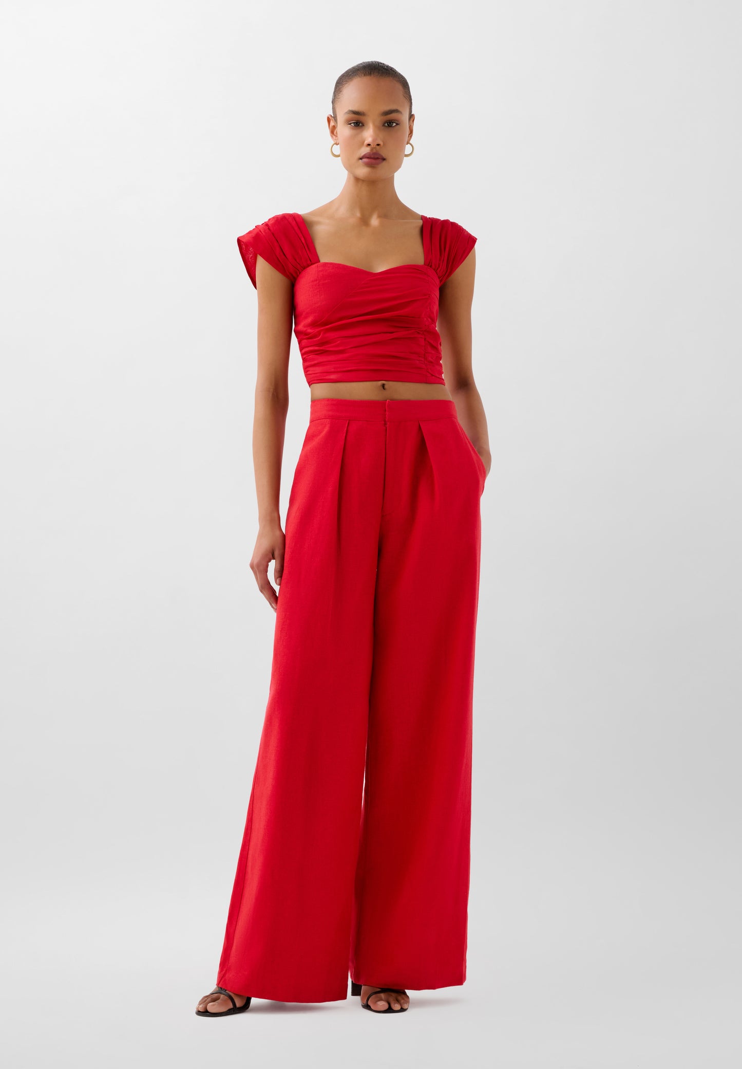 TOP CROPPED LINO DRAPEADO