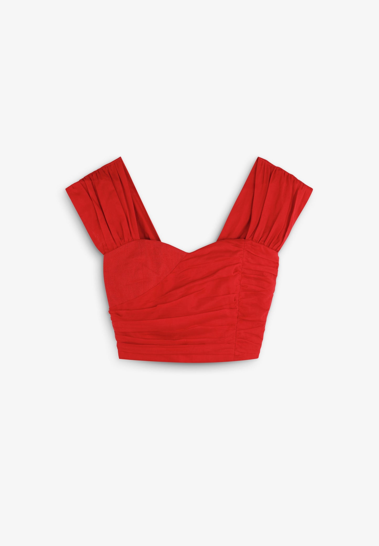 TOP CROPPED LINO DRAPEADO