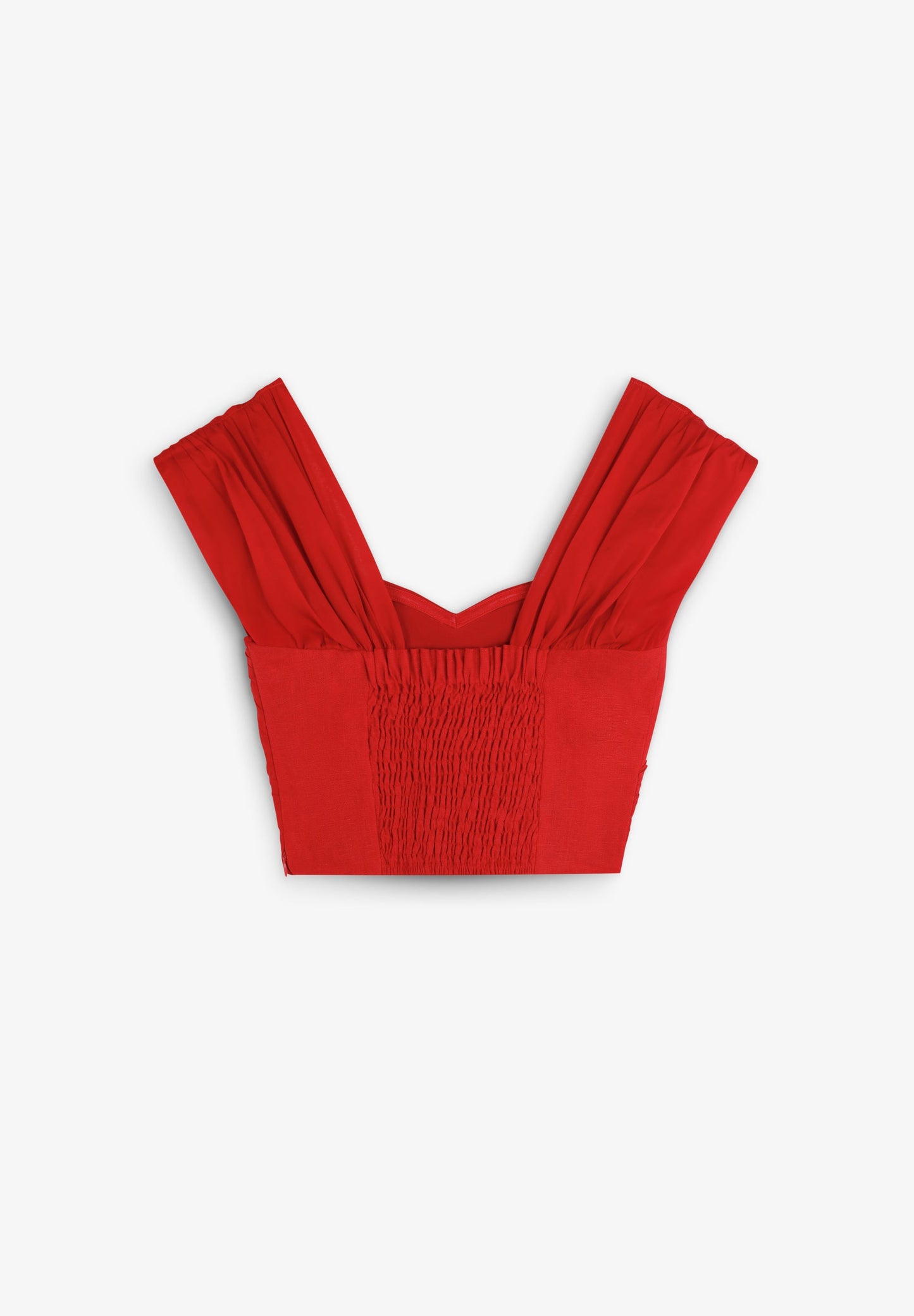 TOP CROPPED LINO DRAPEADO