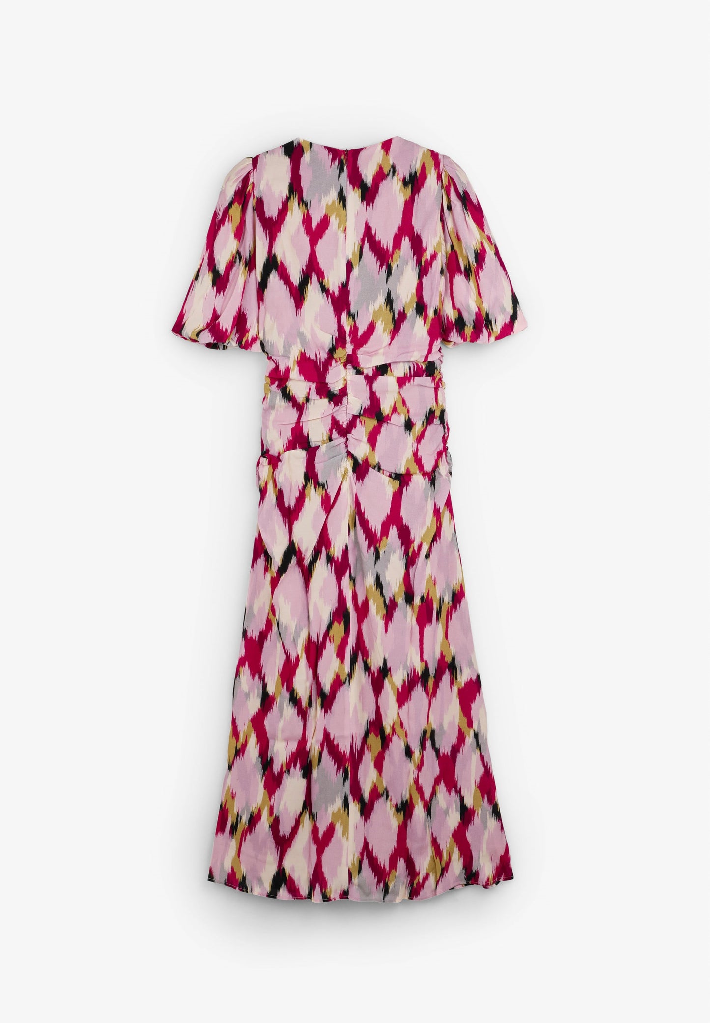 VESTIDO ESTAMPADO FRUNCES