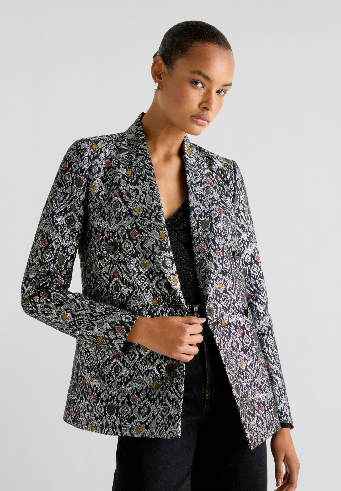 BLAZER JACQUARD METALIZADO