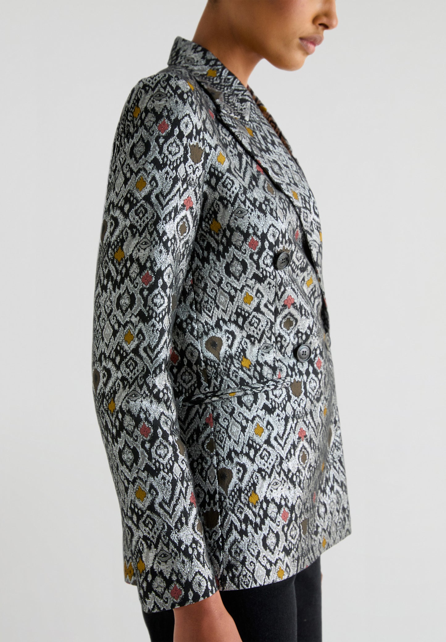 BLAZER JACQUARD METALIZADO