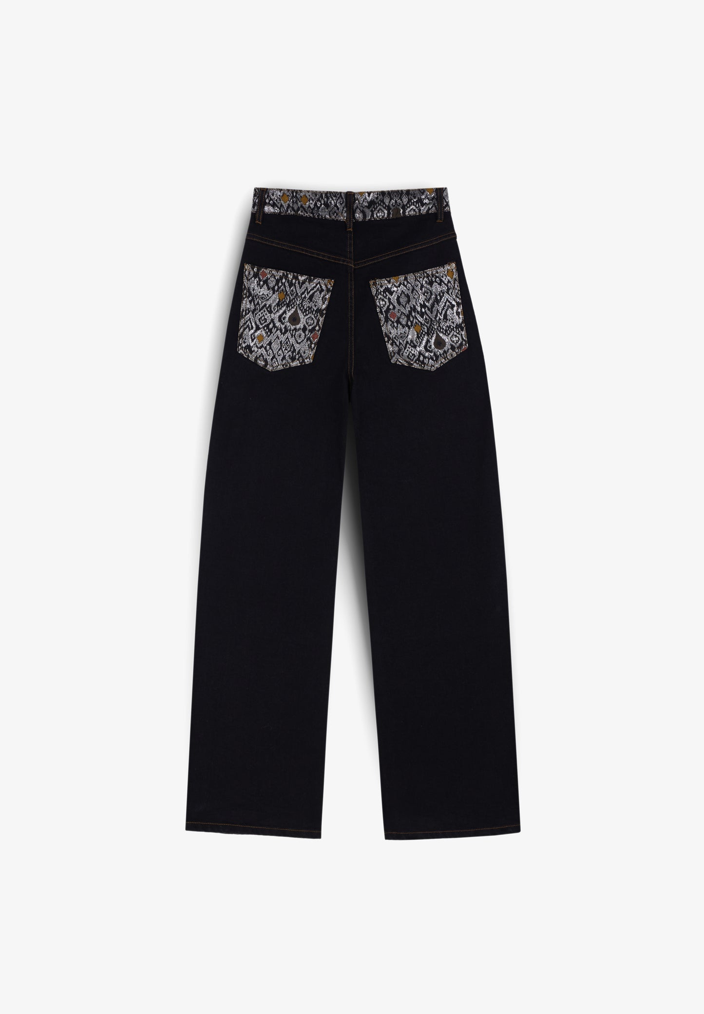 JEANS FULL LENGTH FLARE JACQUARD