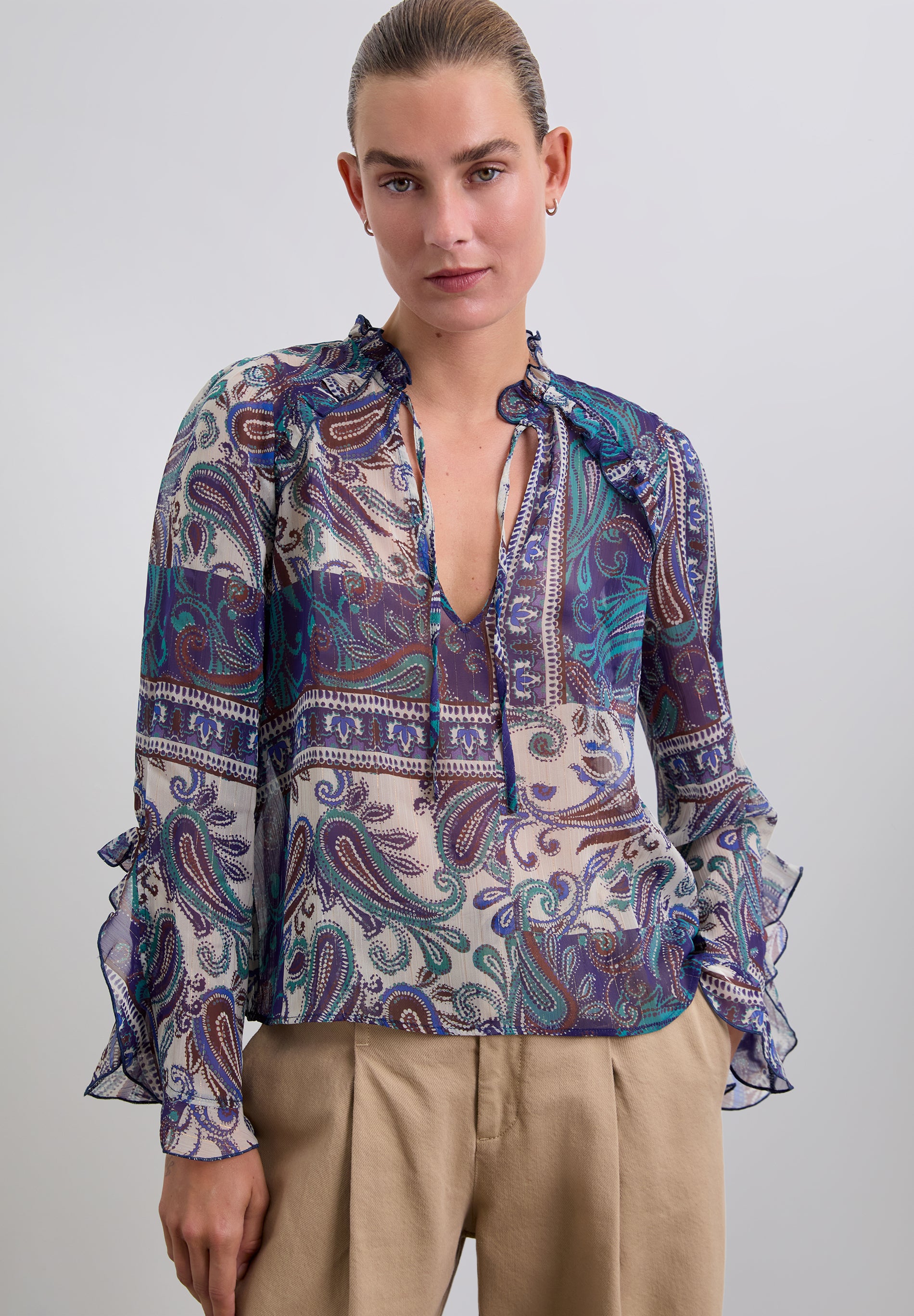 PASLEY RUFFLE SHIRT