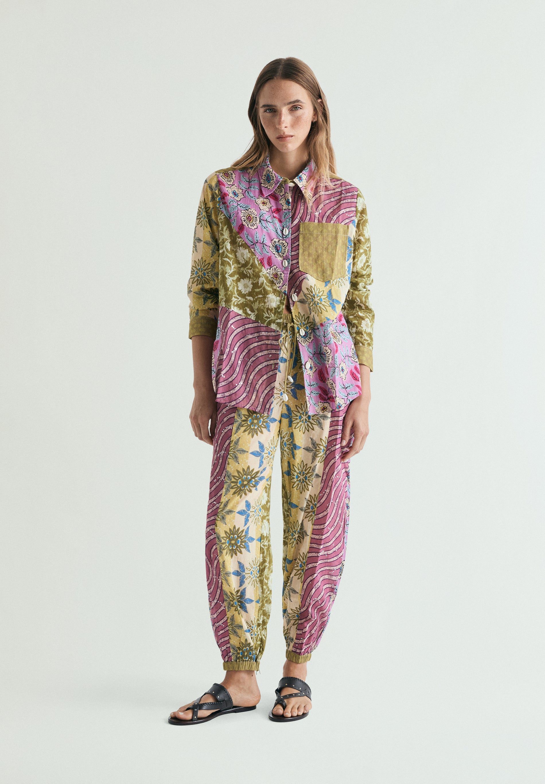 PANTALÓN BOMBACHO PATCHWORK