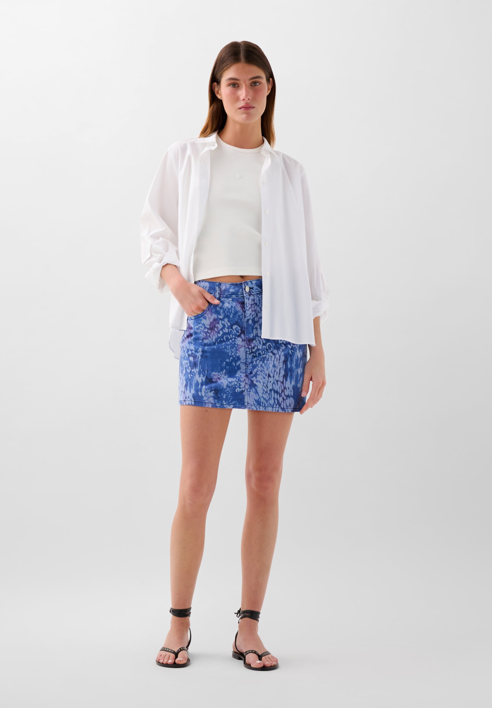 MINIFALDA VAQUERA ESTAMPADA