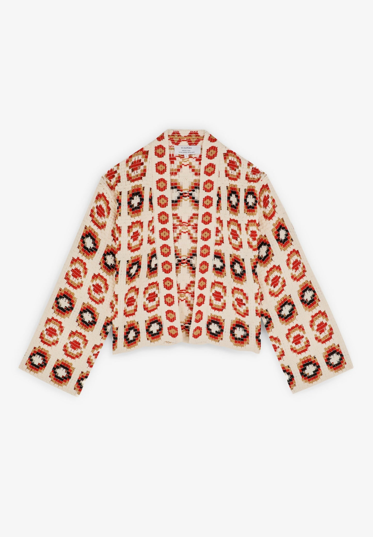 CARDIGAN CROCHET BORDADO