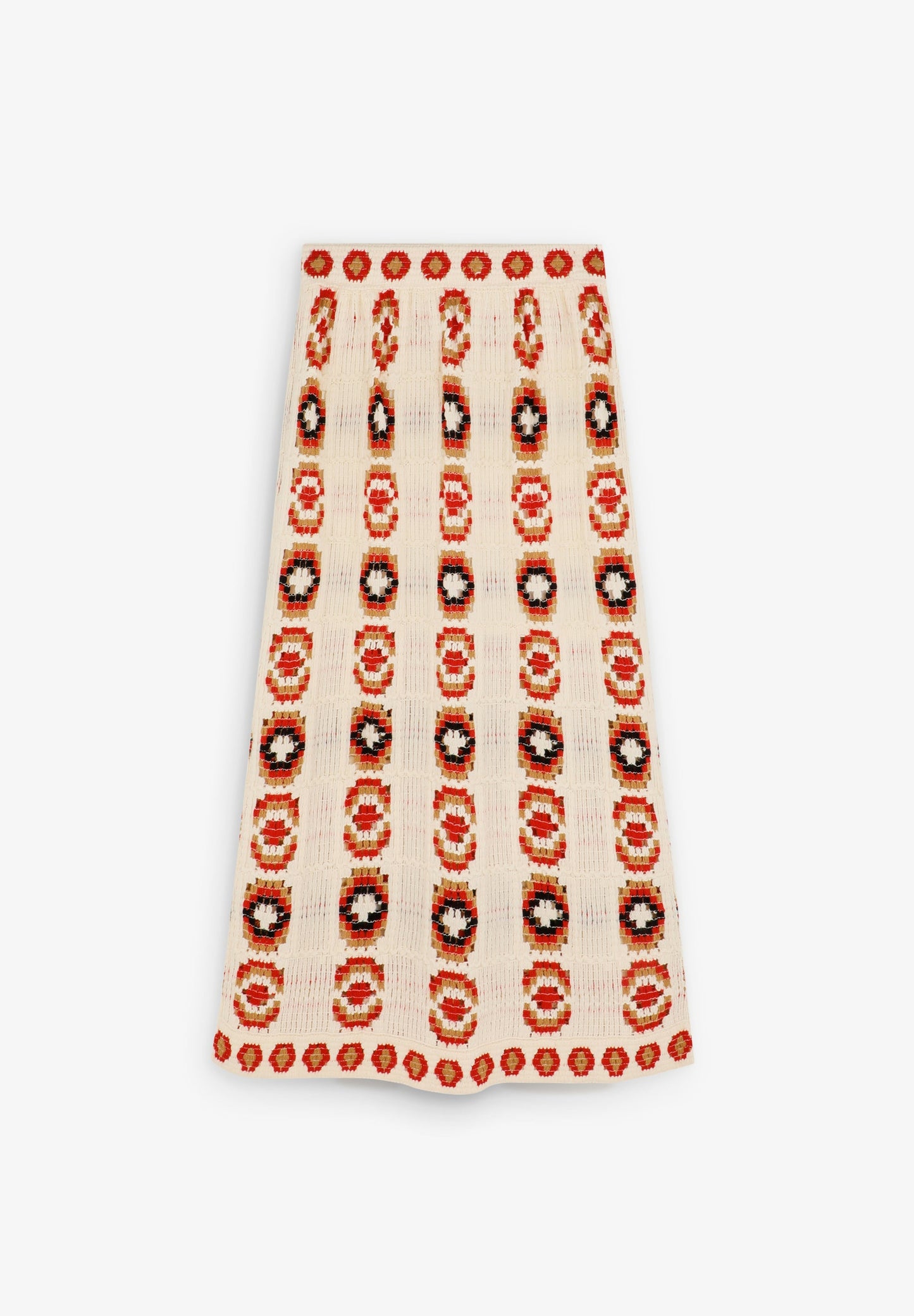 FALDA RECTA CROCHET
