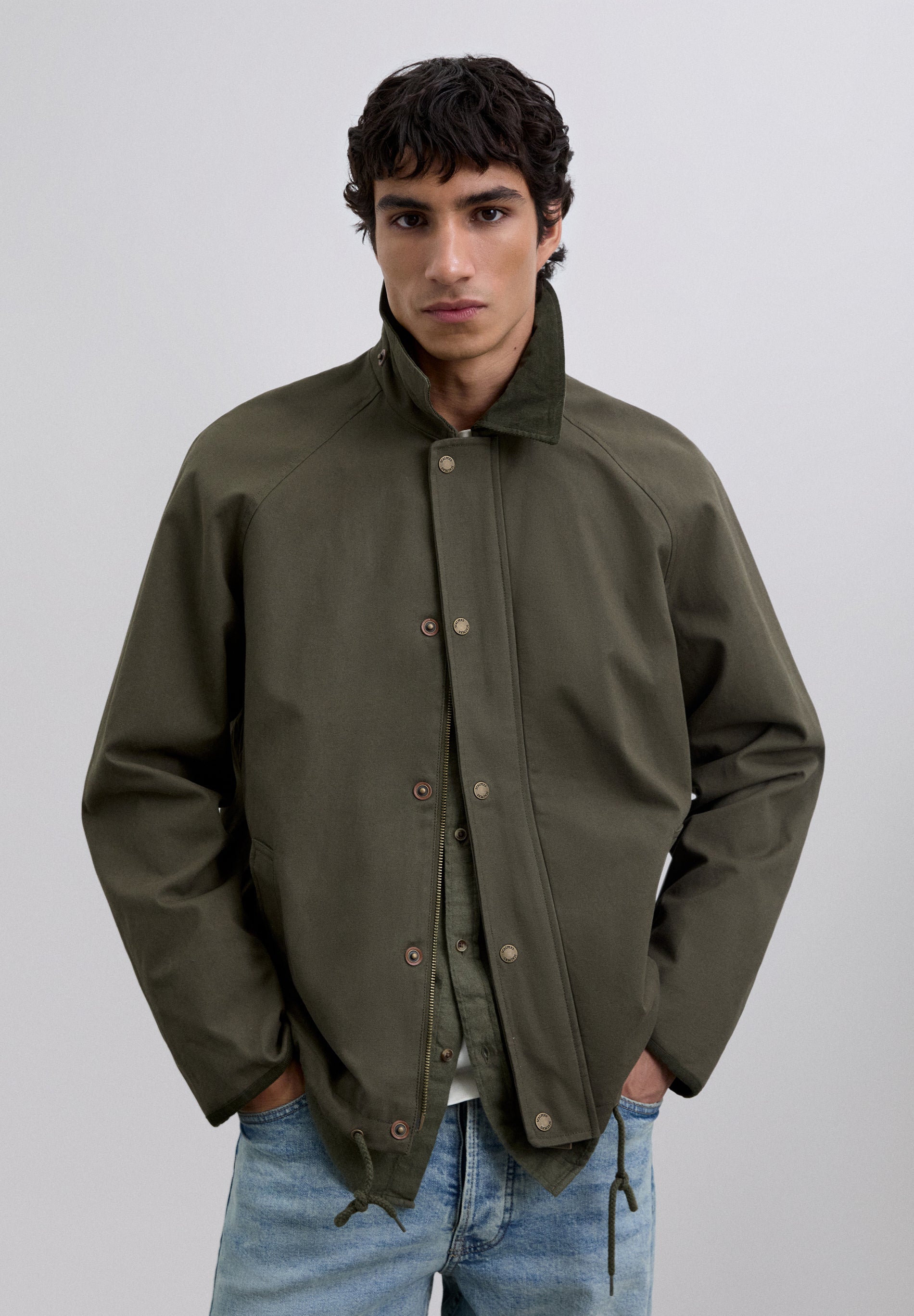 CHAQUETA CAPUCHA ALGODÓN