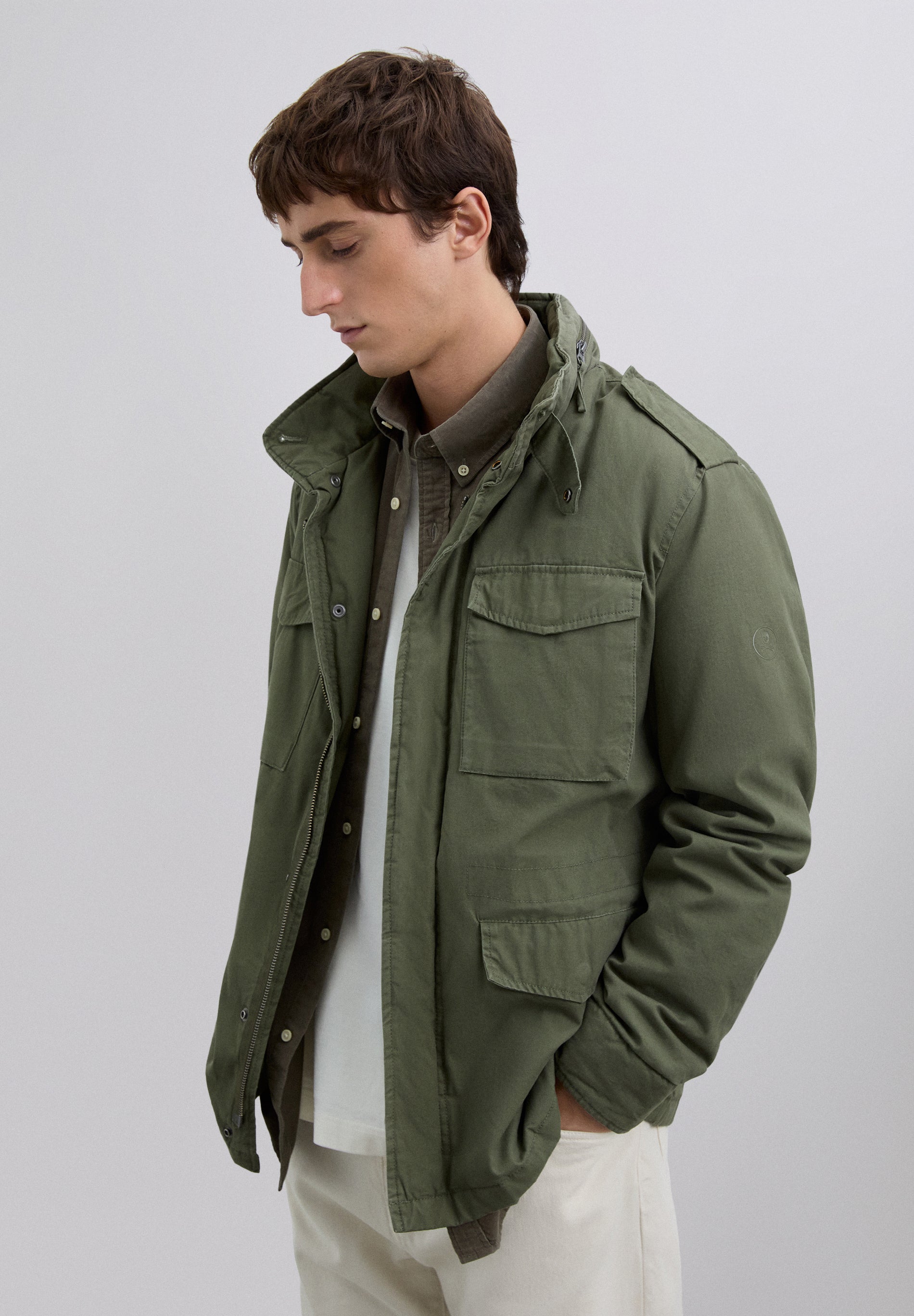 PARKA CAPUCHA MILITAR - Scalpers