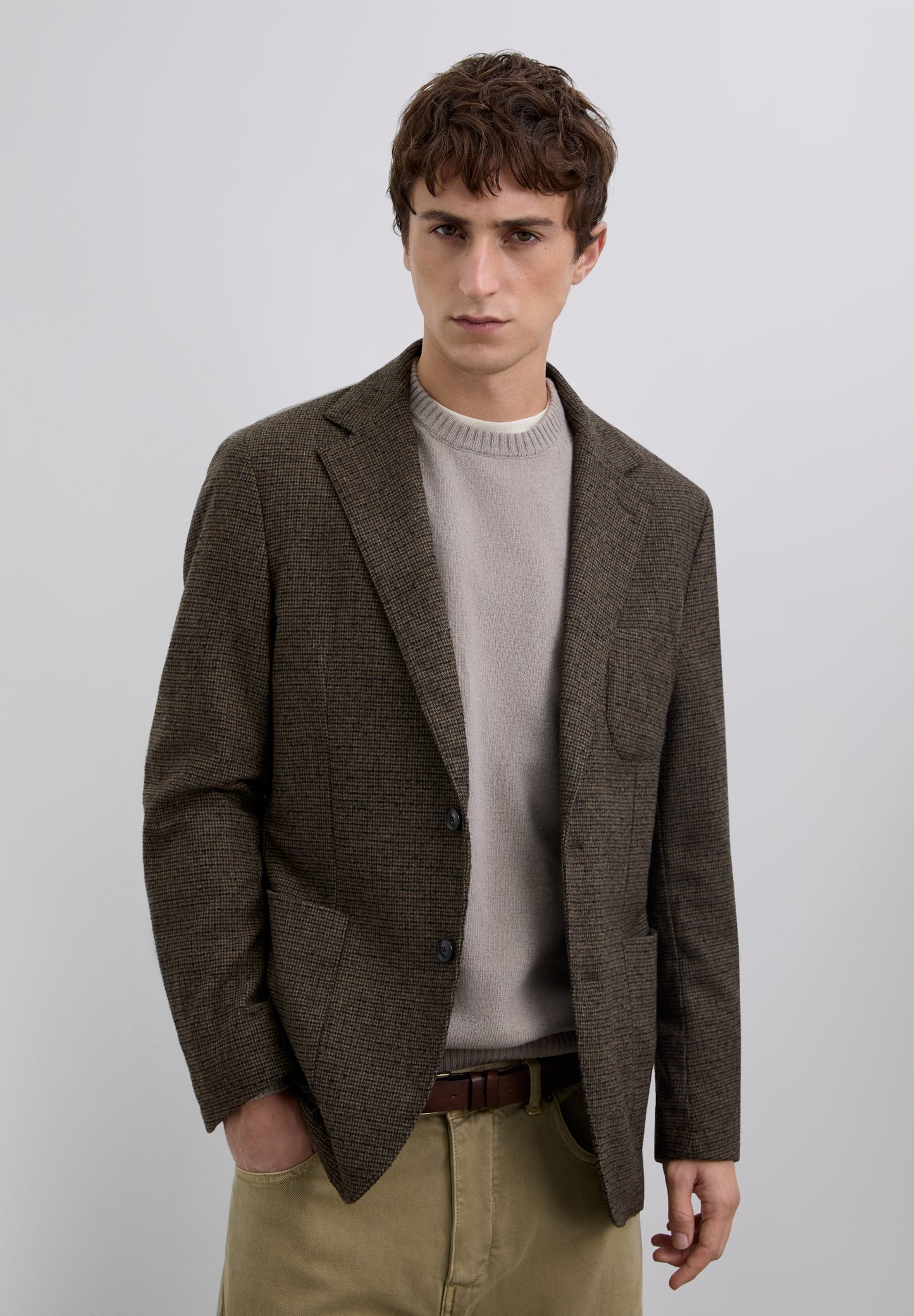 AMERICANA CUADROS LANA