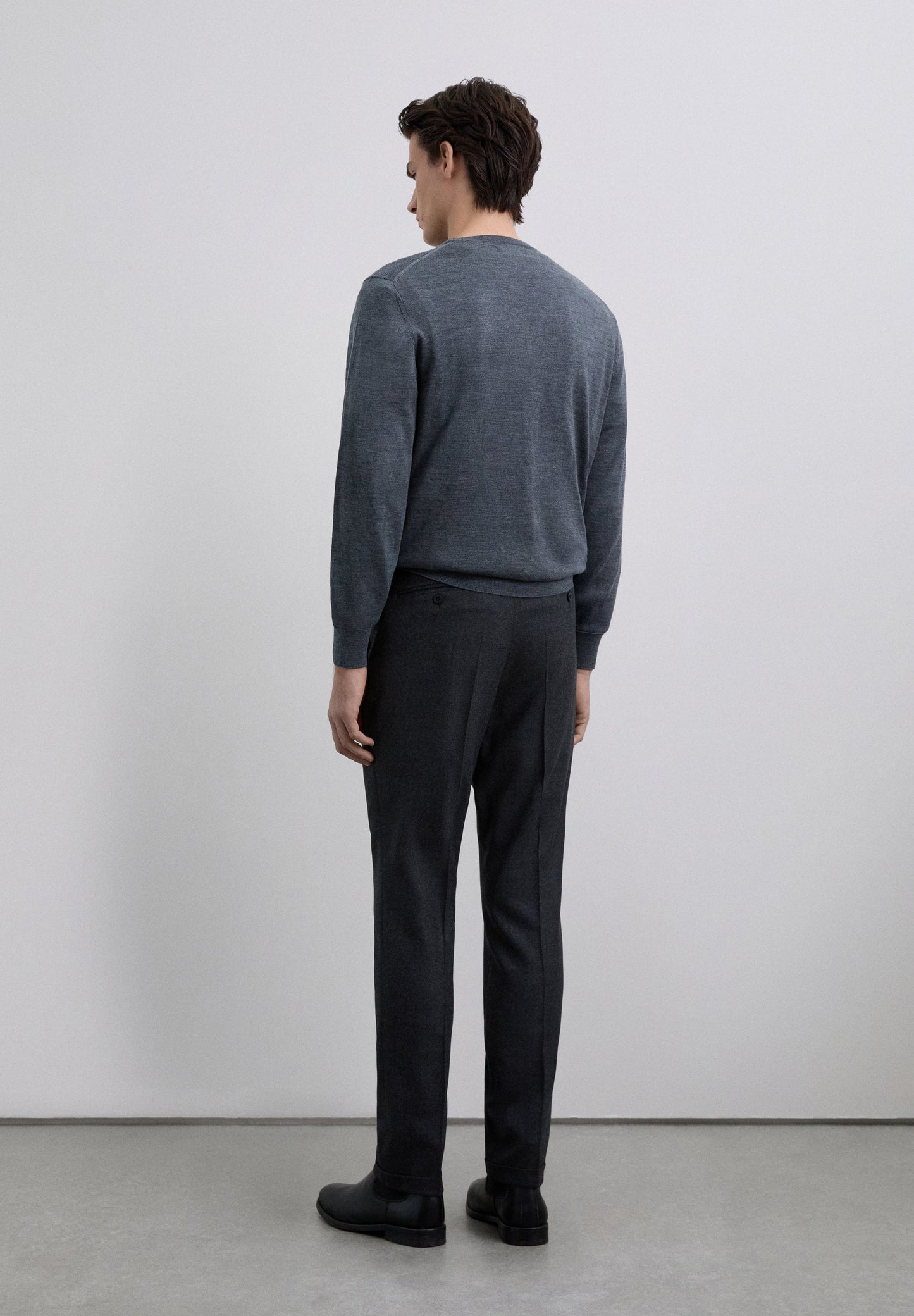 PANTALONES PINZA LANA Y ALGODÓN