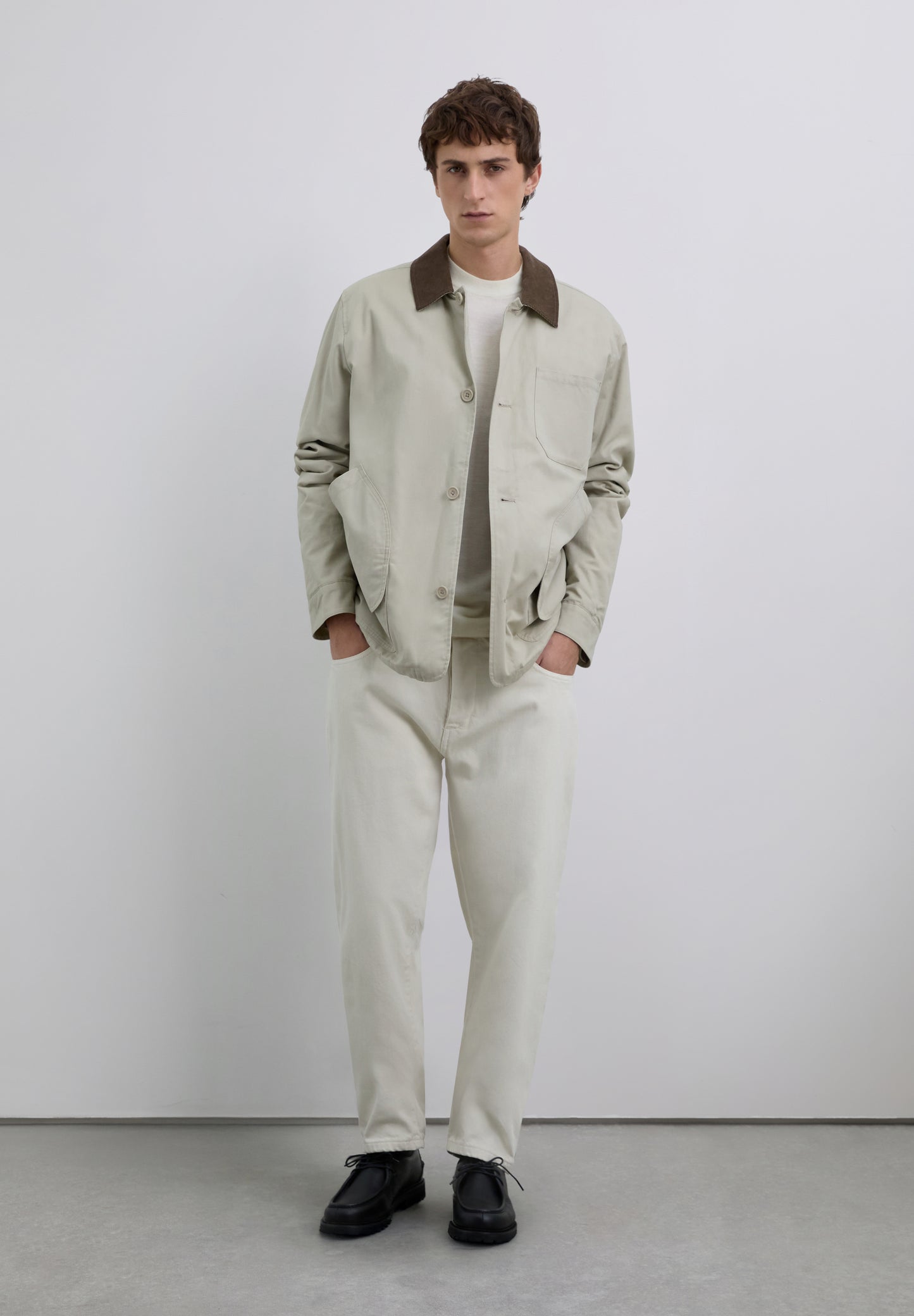 CHAQUETA CUELLO PANA CONTRASTE