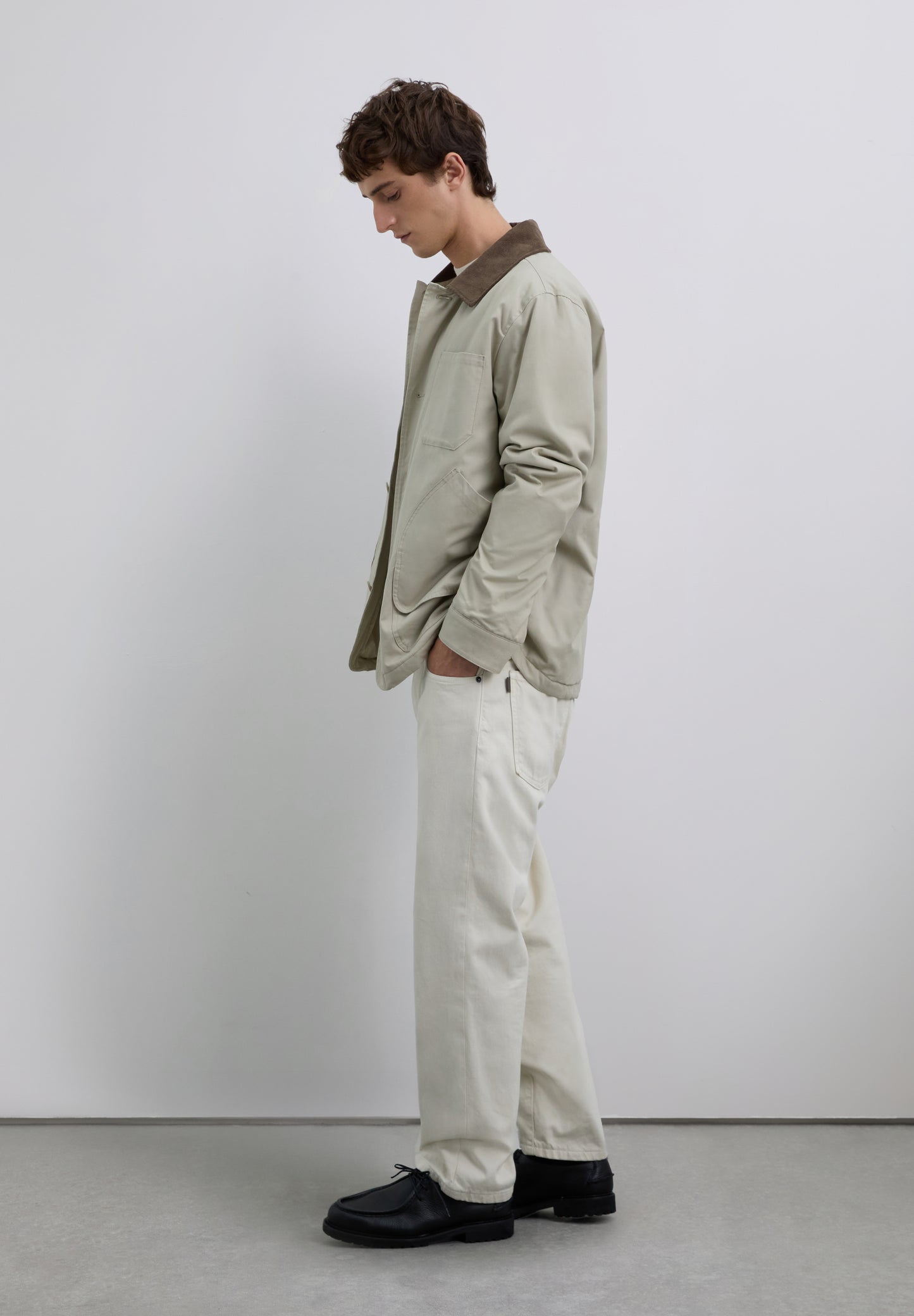 CHAQUETA CUELLO PANA CONTRASTE