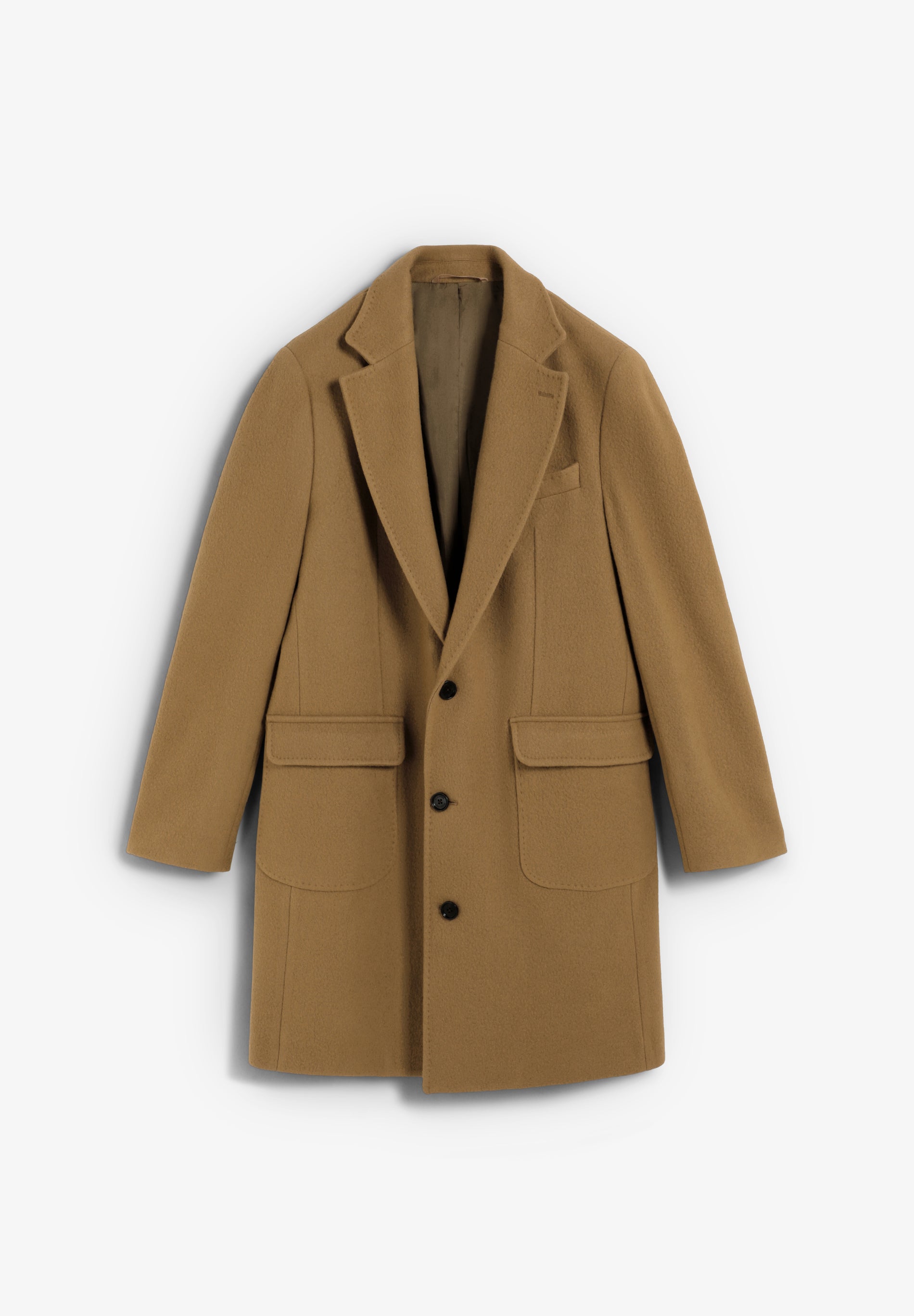 ABRIGO LARGO SOLAPA LANA