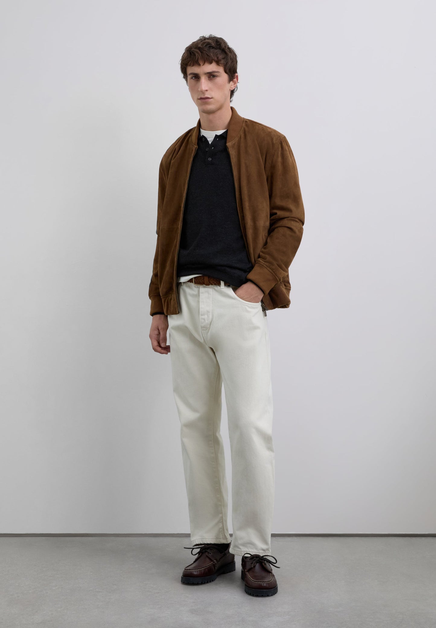 CHAQUETA BOMBER PIEL
