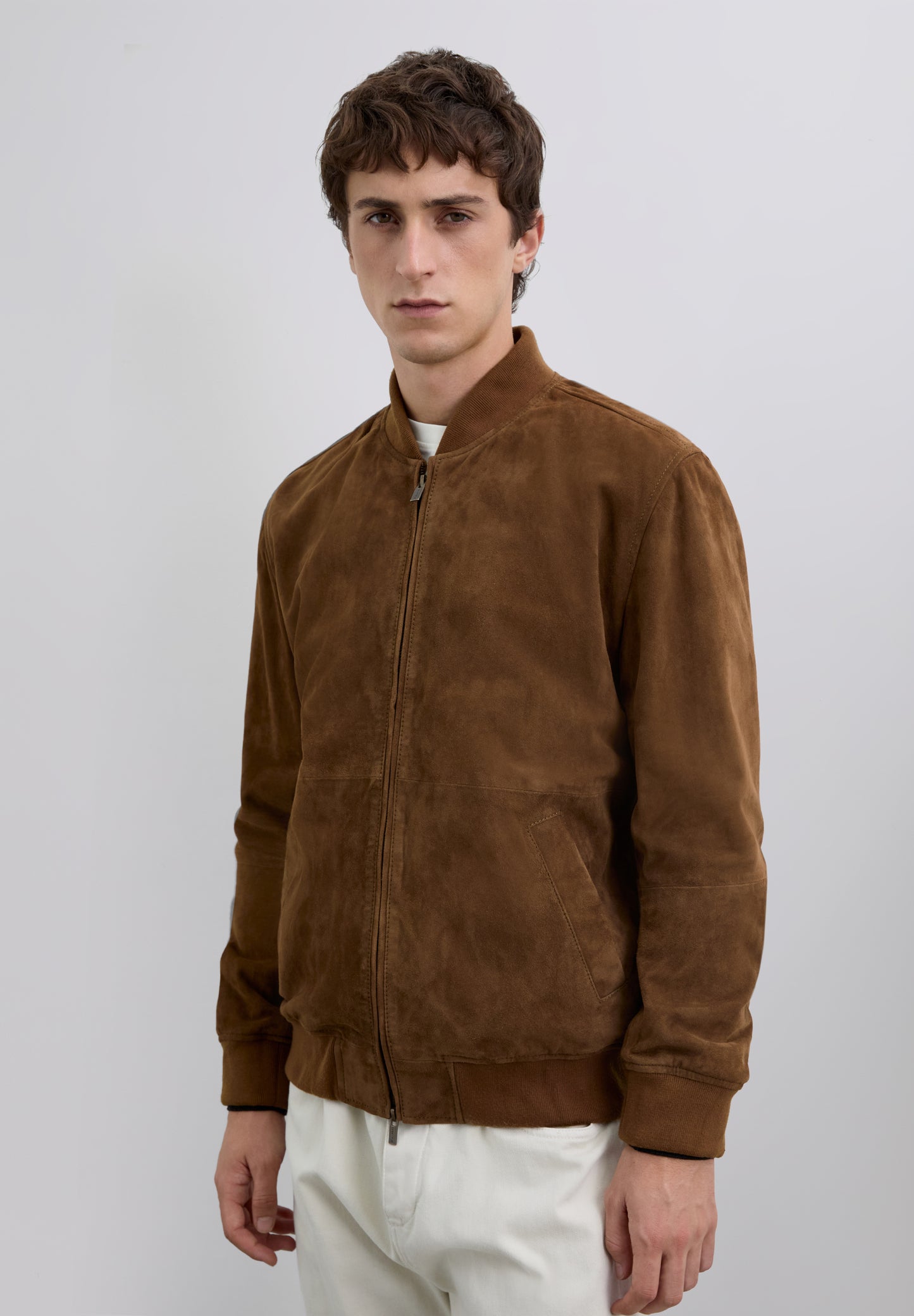 CHAQUETA BOMBER PIEL