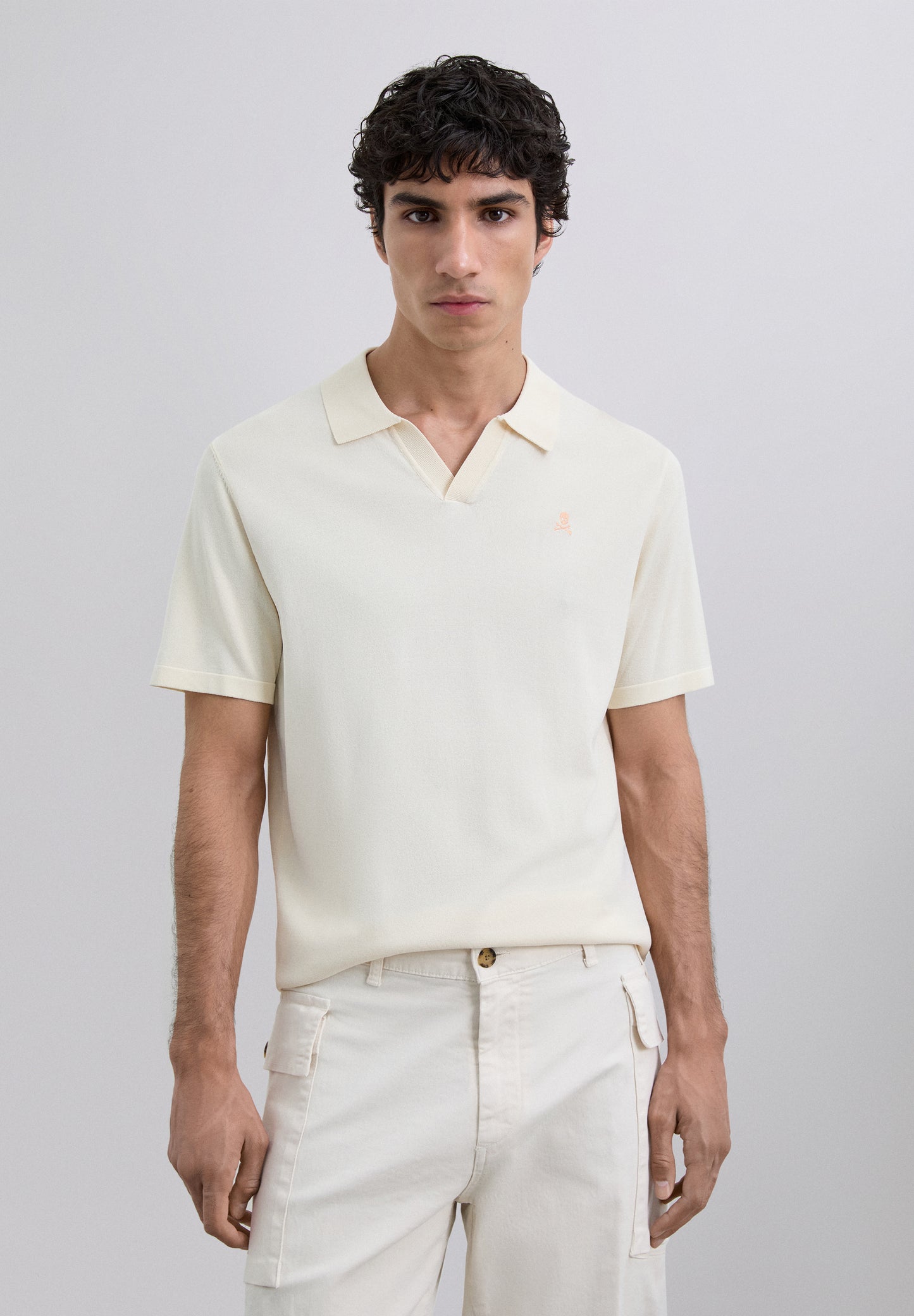 POLO LOGO CONTRASTE ADN