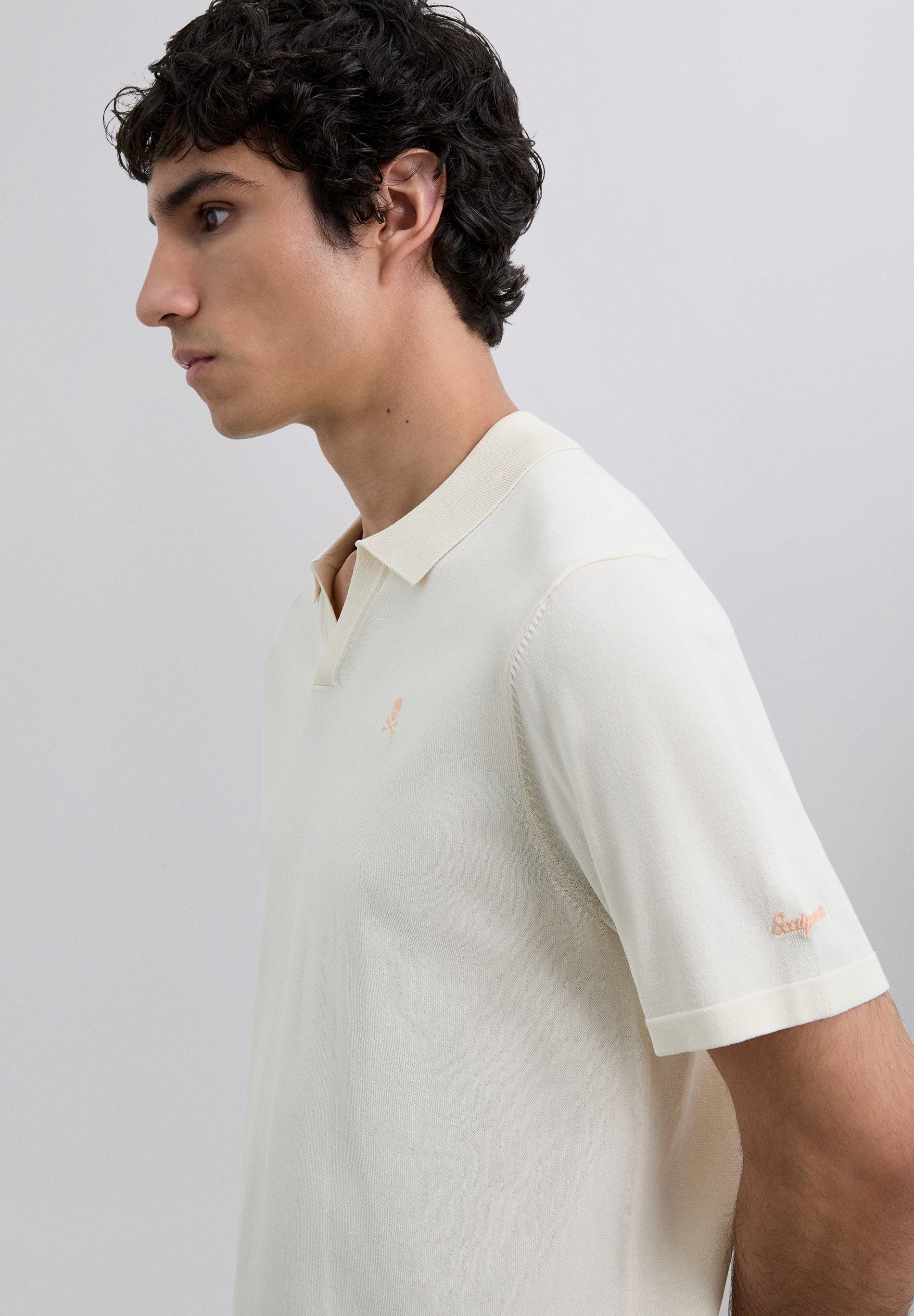 POLO LOGO CONTRASTE ADN