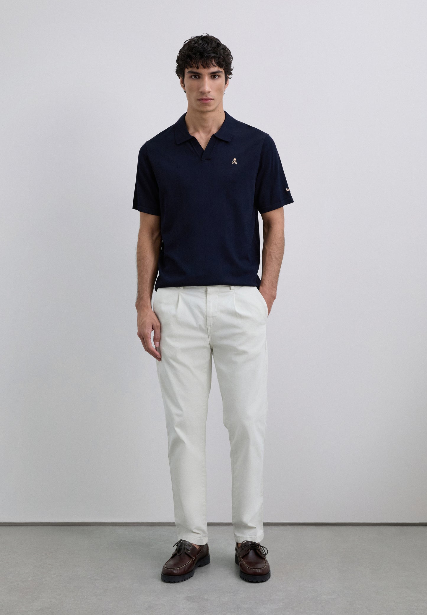 POLO LOGO CONTRASTE ADN