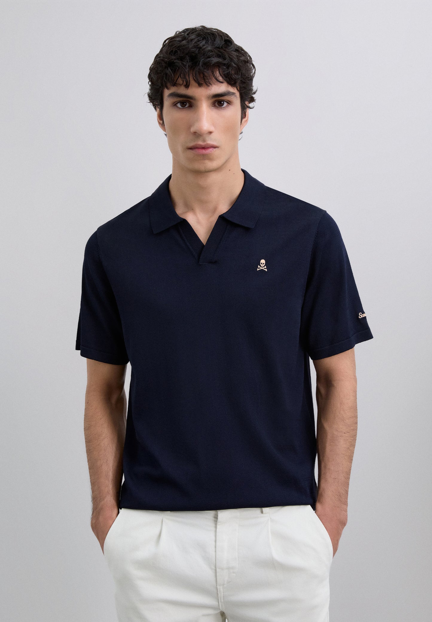 POLO LOGO CONTRASTE ADN