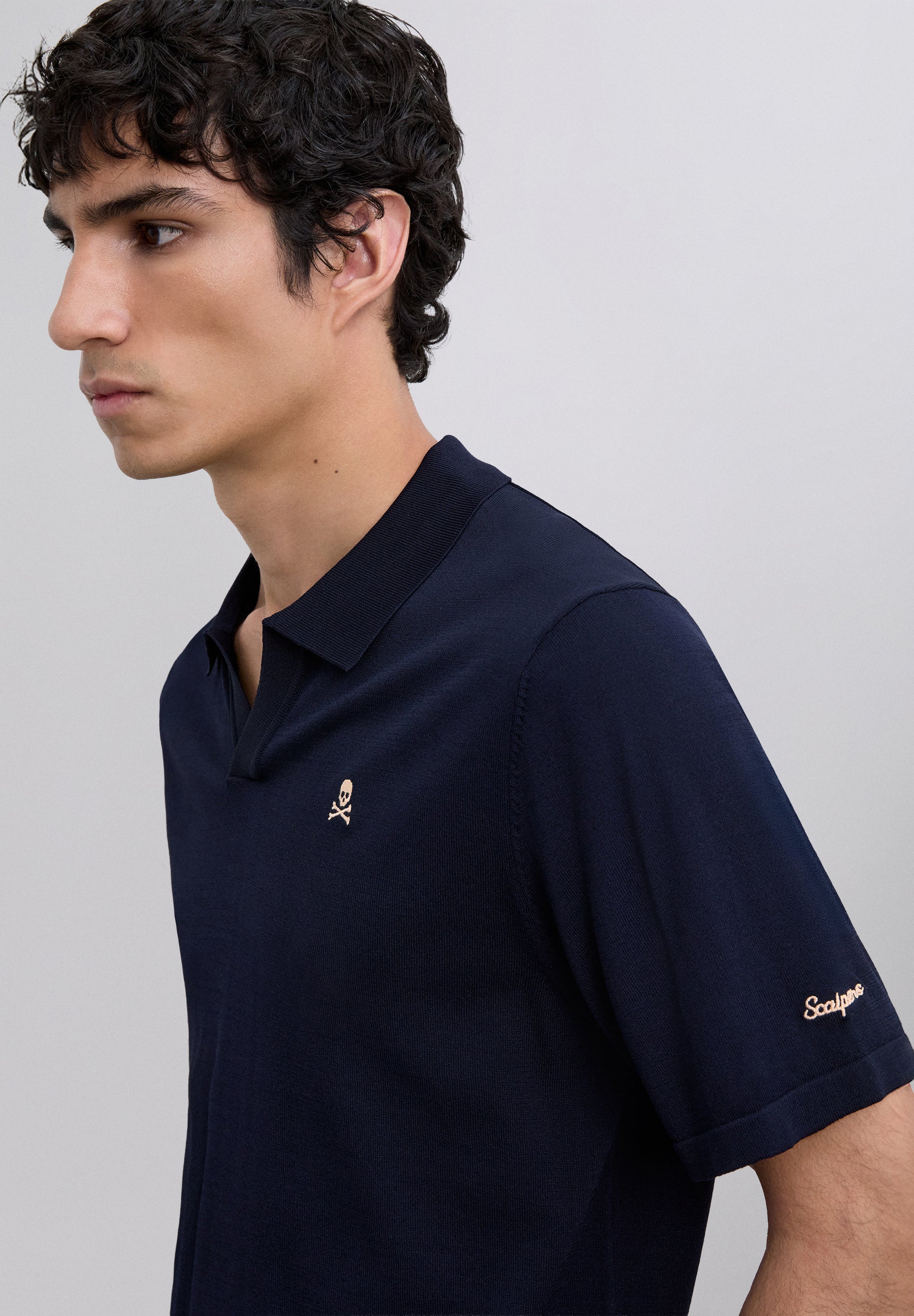 POLO LOGO CONTRASTE ADN