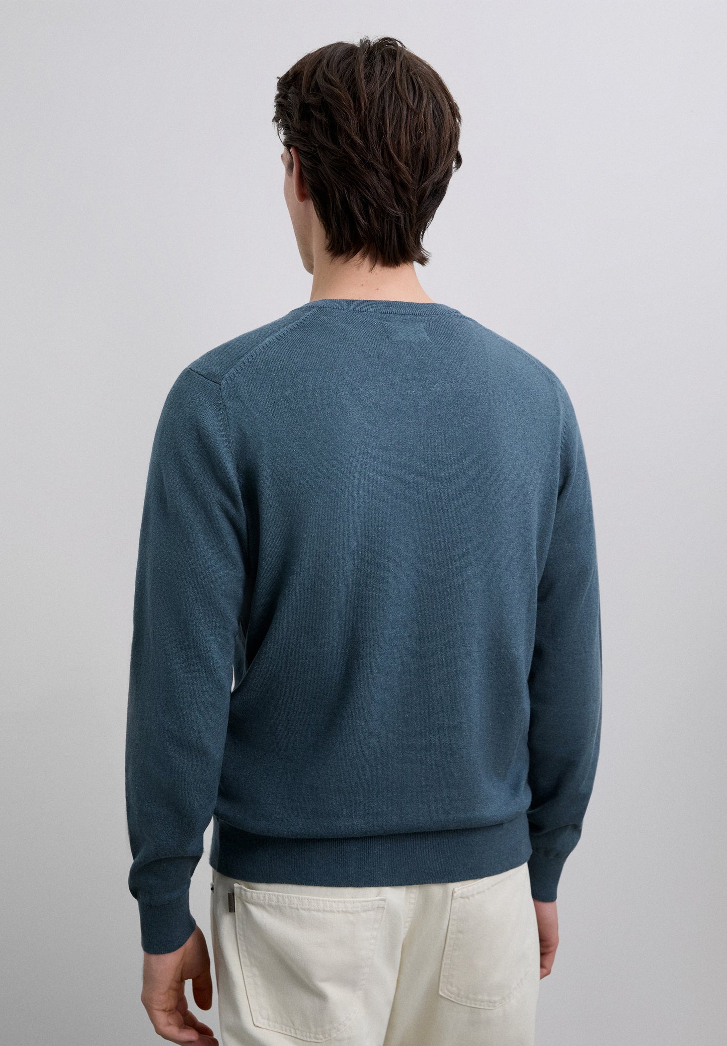 JERSEY PUNTO CUELLO PICO ALGODÓN