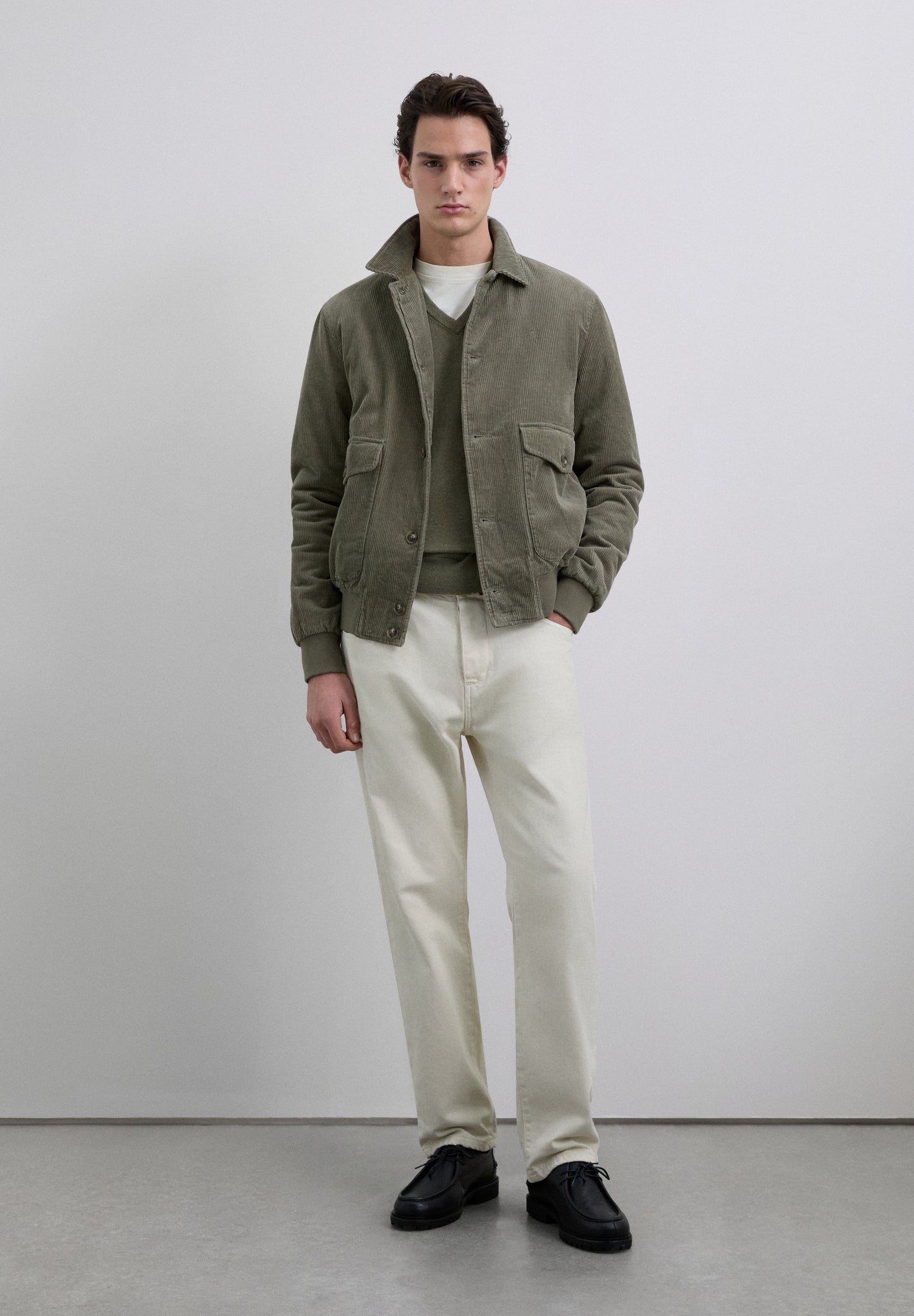 JERSEY PUNTO CUELLO PICO ALGODÓN