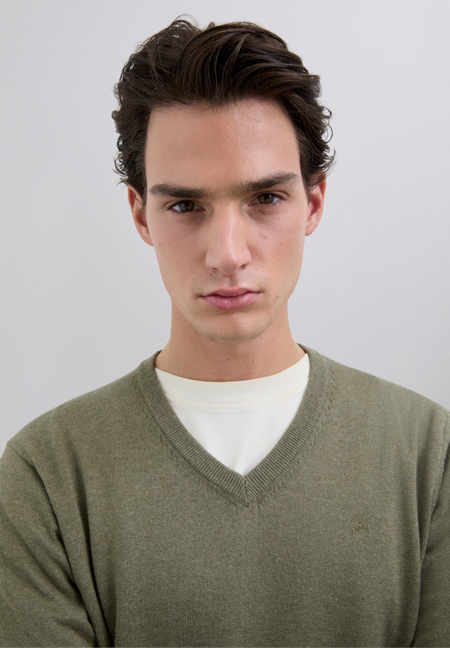 JERSEY PUNTO CUELLO PICO ALGODÓN