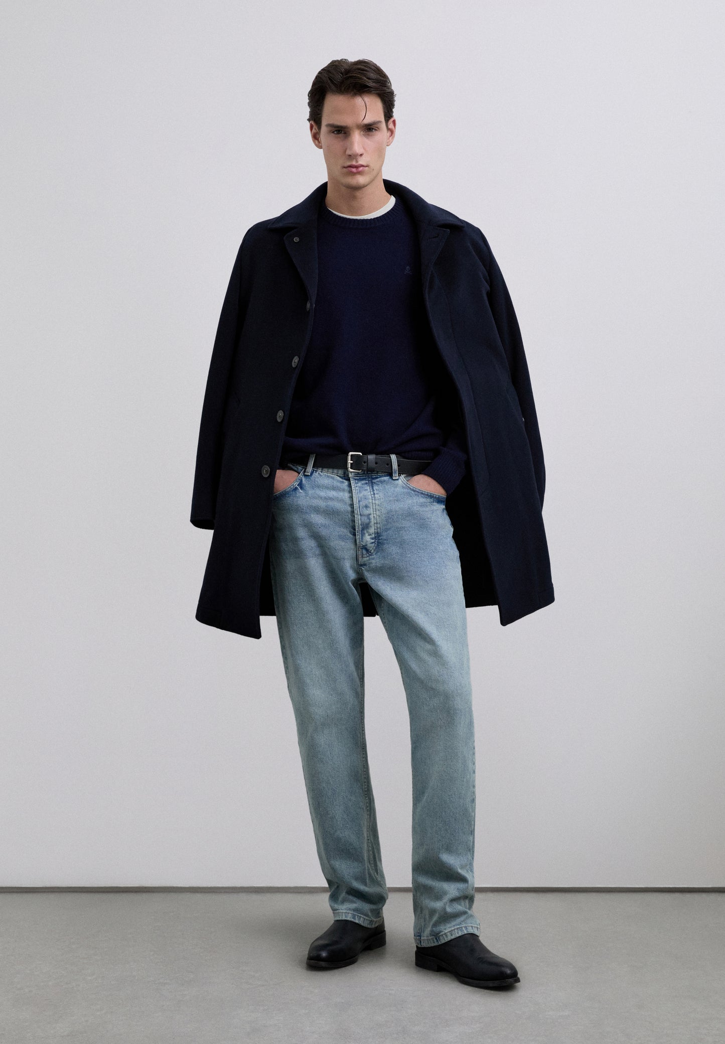 JERSEY CUELLO REDONDO MEZCLA LANA