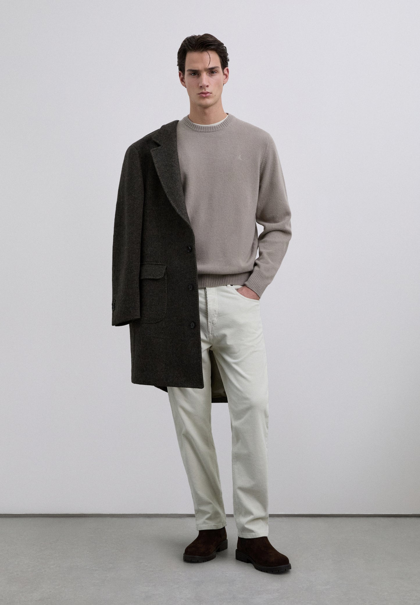 JERSEY CUELLO REDONDO MEZCLA LANA