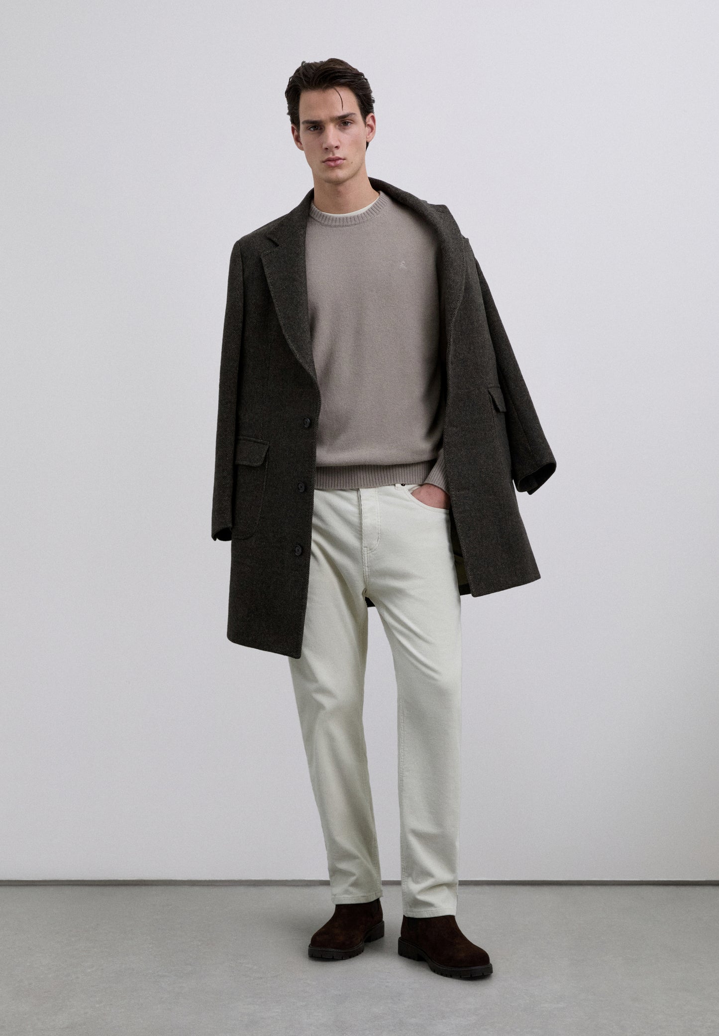 JERSEY CUELLO REDONDO MEZCLA LANA