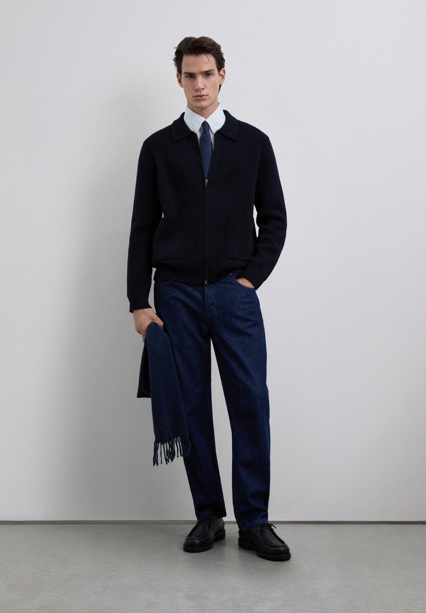 CÁRDIGAN CREMALLERA LANA MERINO