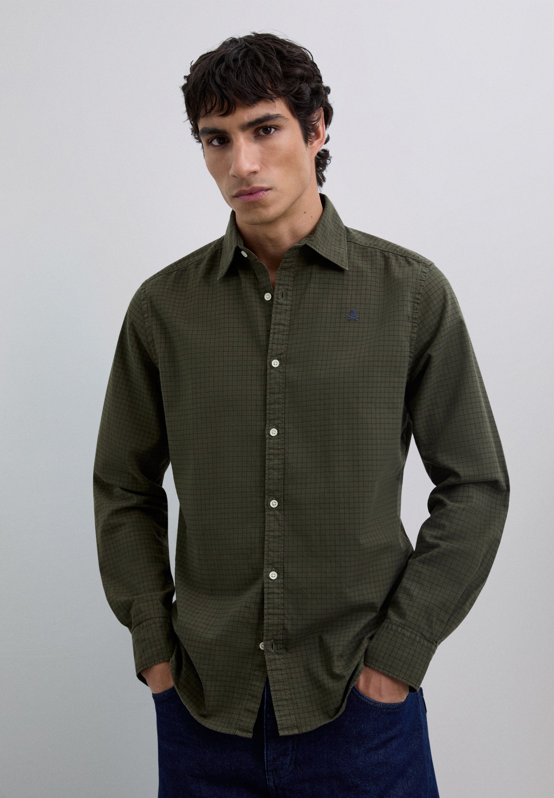 CAMISA ESTAMPADA CUADROS - Scalpers