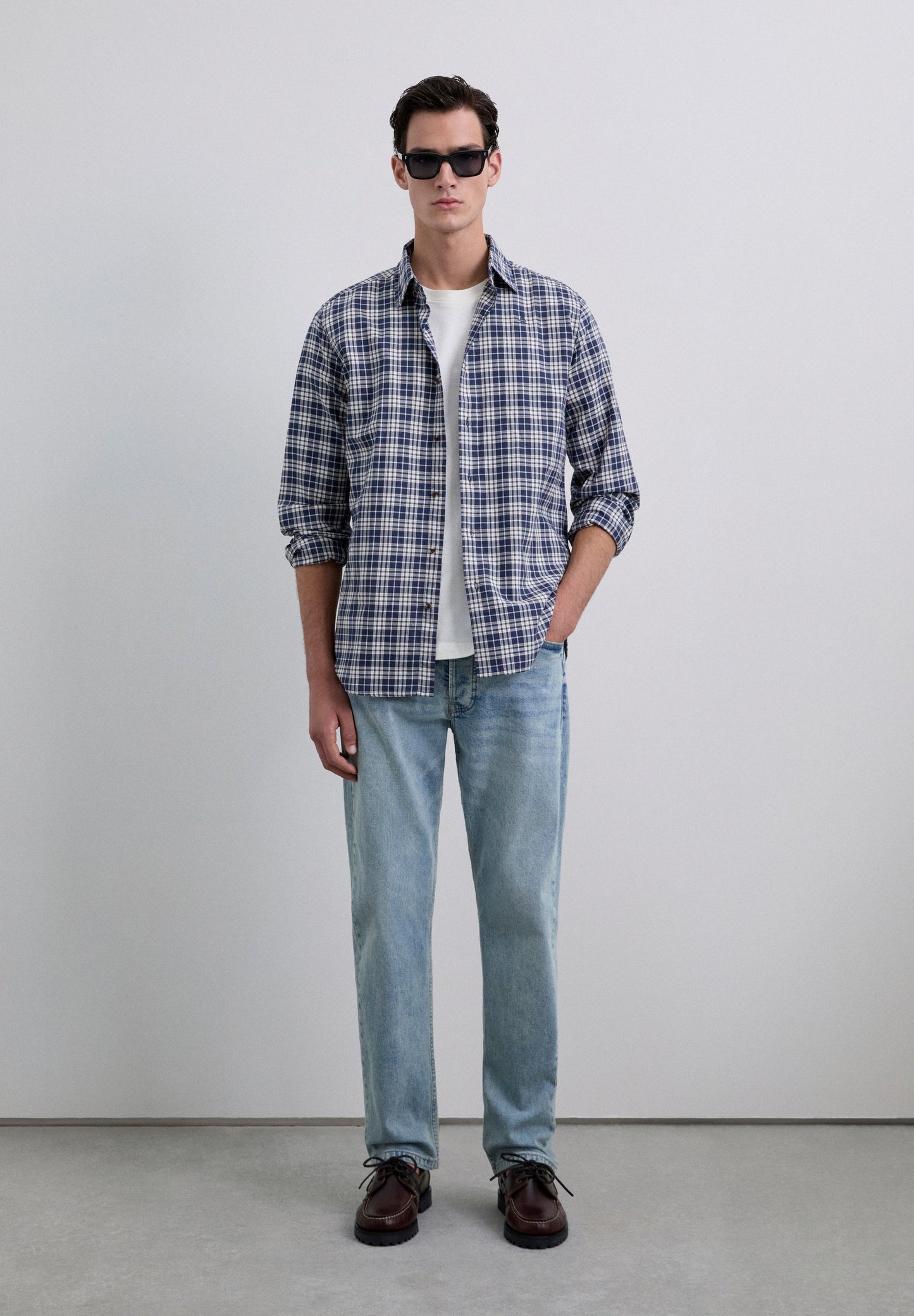 CAMISA ESTAMPADA CUADROS TARTÁN