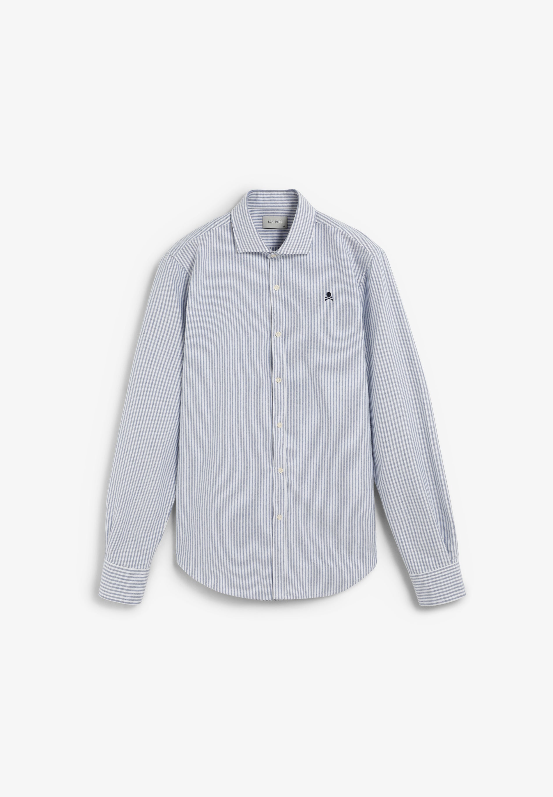 CAMISA OXFORD RAYAS CALAVERA
