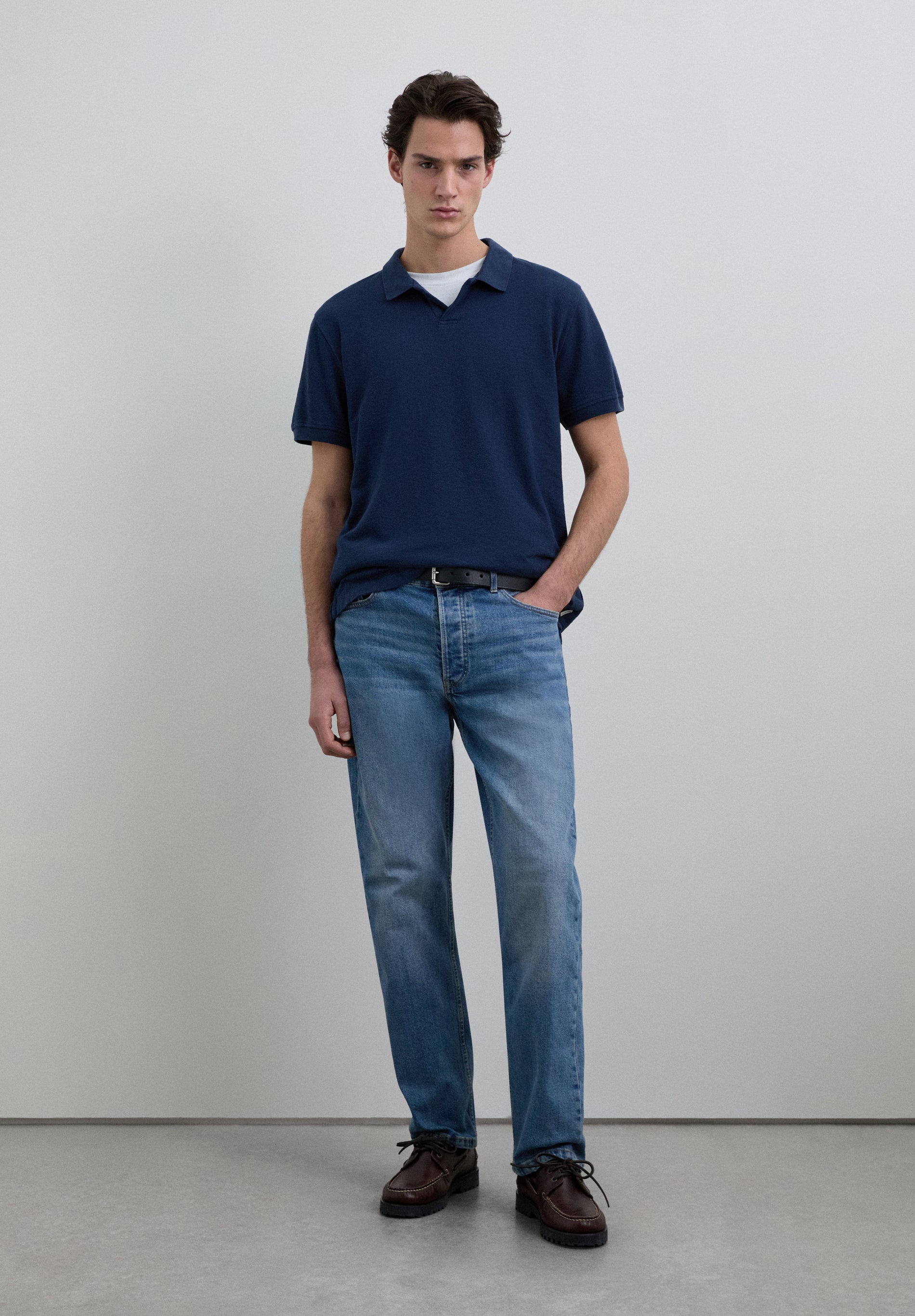 POLO MANGA CORTA PUNTO RÚSTICO