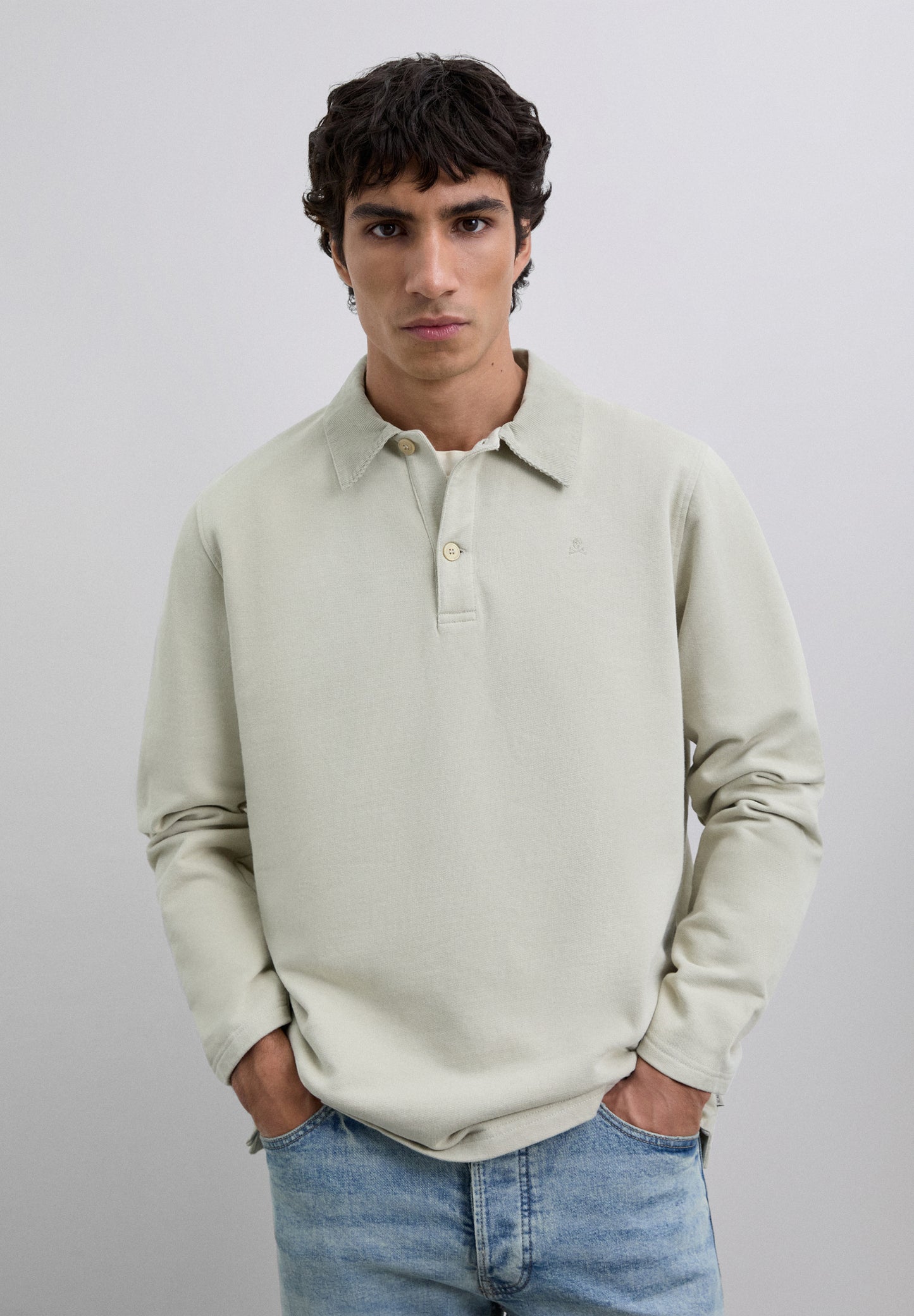 POLO BORDADO CUELLO PANA